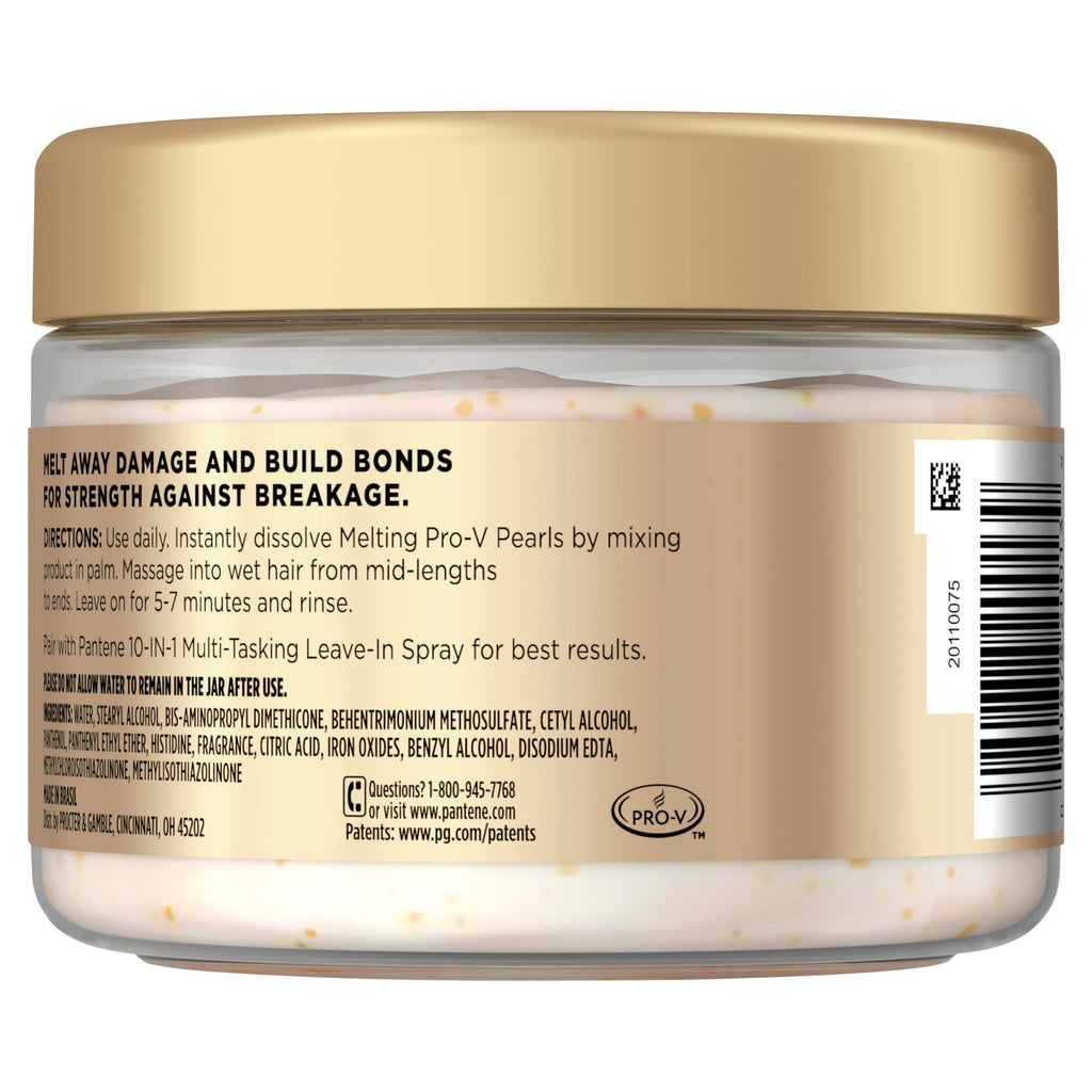Pantene Miracle Rescue Hair Mask, Intensive Bond Repair with Melting Pro-V Pearls, Melts Away Damage, Builds Bonds, Strengthens Against Damage, Deep Conditioning for Dry Damaged Hair, 10.1 fl oz