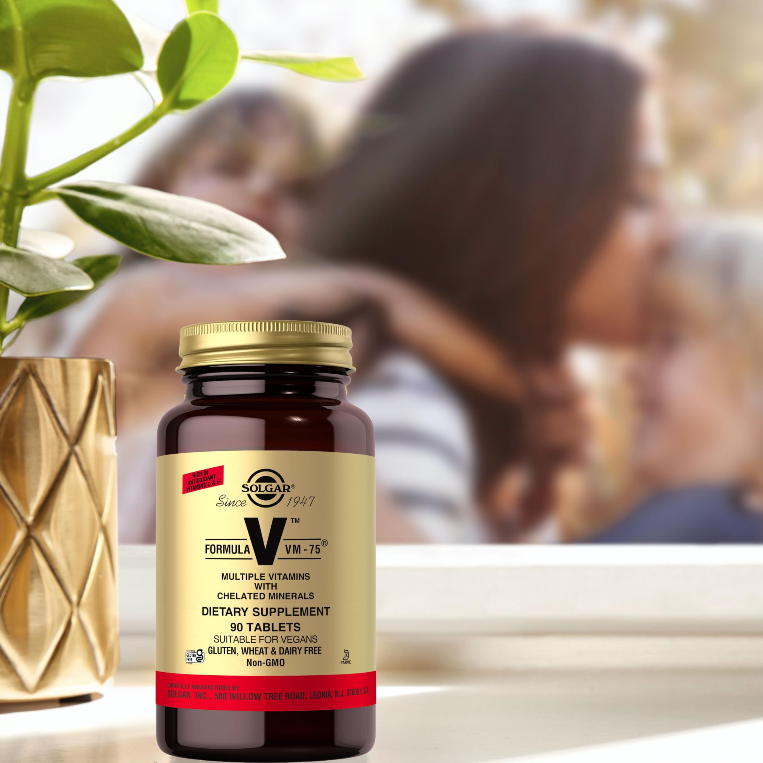 Solgar Formula VM-75, 90 Tablets - Multivitamin with Chelated Minerals - Vitamin A, B6, B12, C, D, E - Biotin, Magnesium, Calcium, Iron, Zinc - Vegan, Gluten Free, Dairy Free, Kosher - 90 Servings