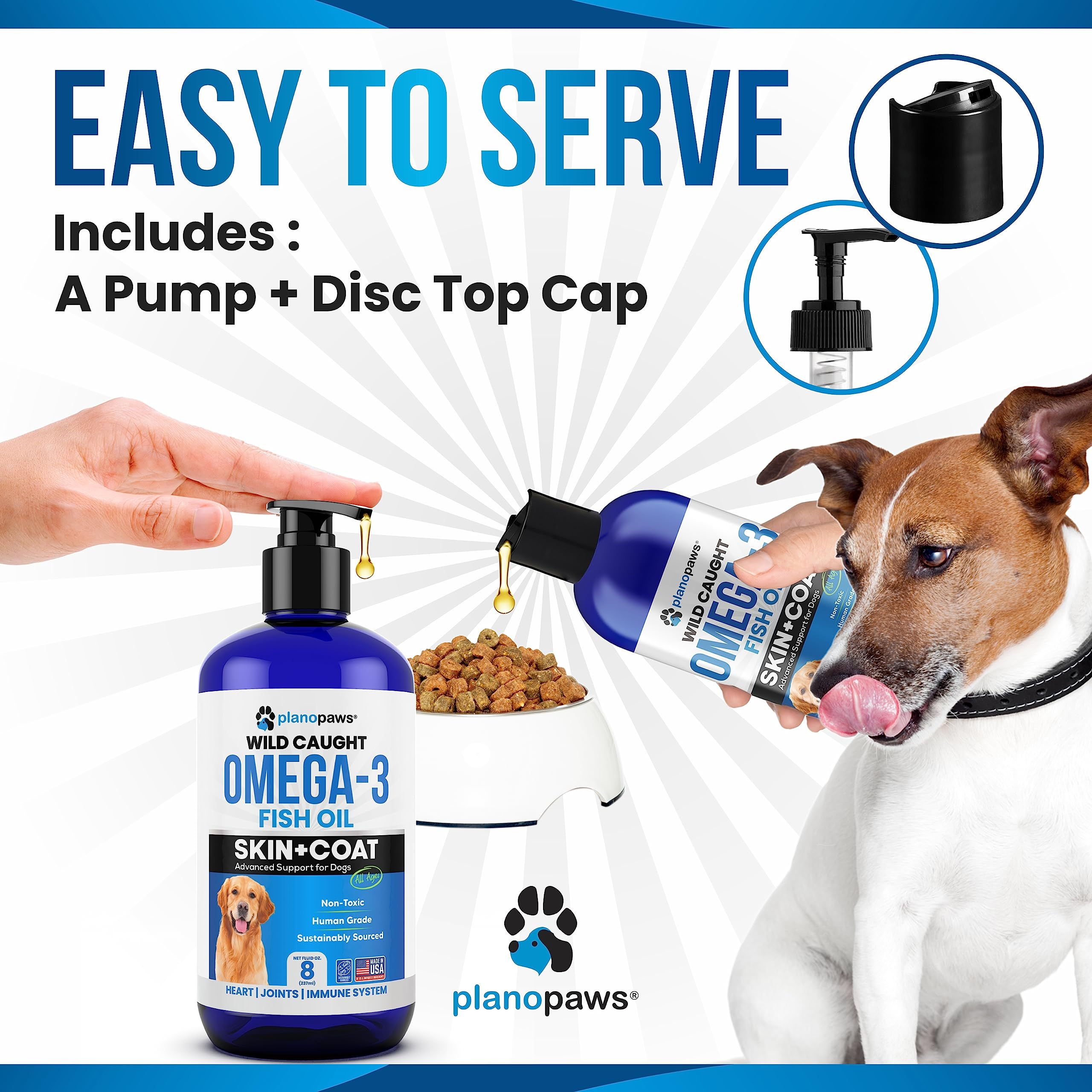 Omega 3 Fish Oil for Dogs - Supports Shedding and Itching, Skin and Coat