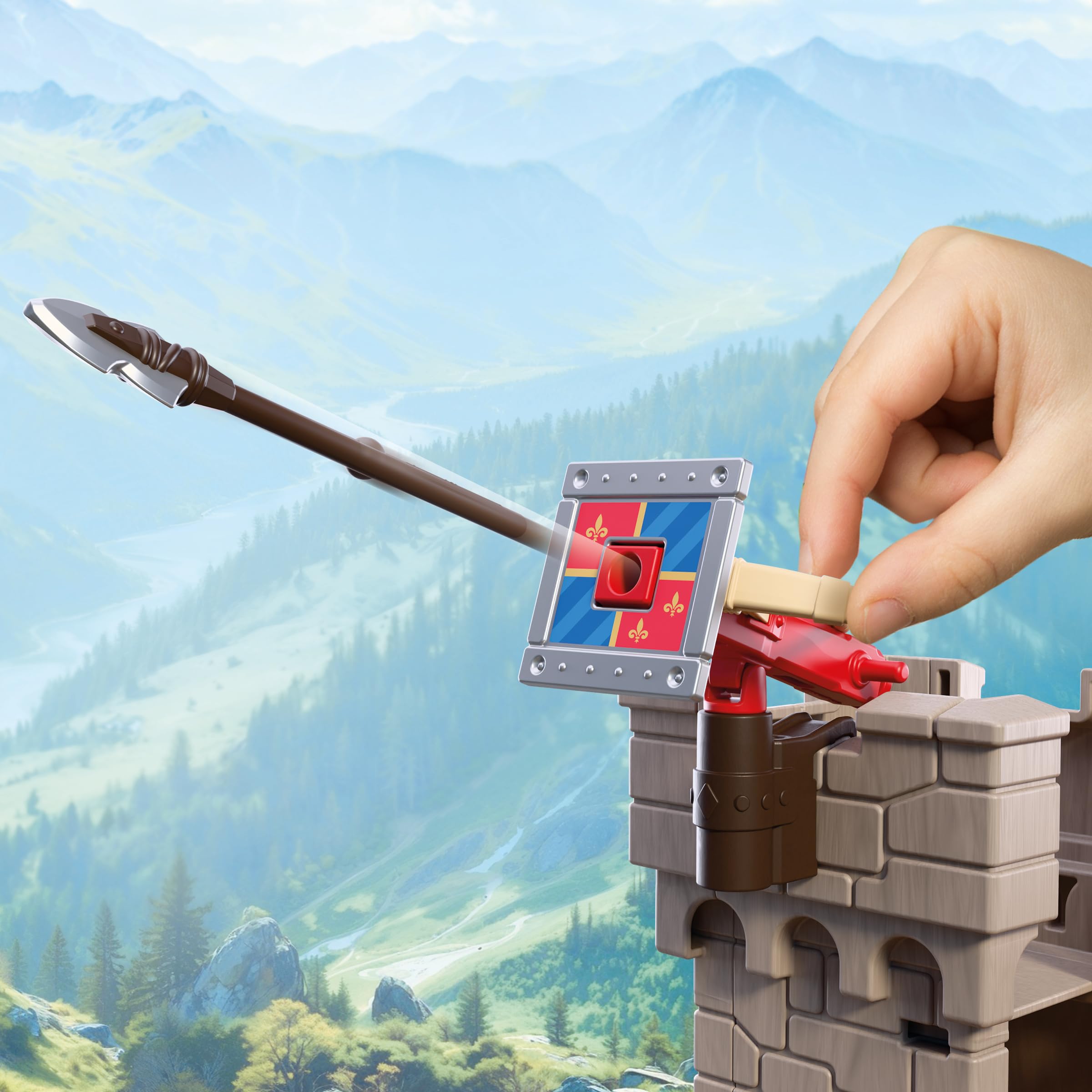 Playmobil | Knights | Large Lion Knights Castle | Castle with Drawbridge, Cannons & Trapdoor | Knights Castle Toy for Children Aged 4+ | 72112