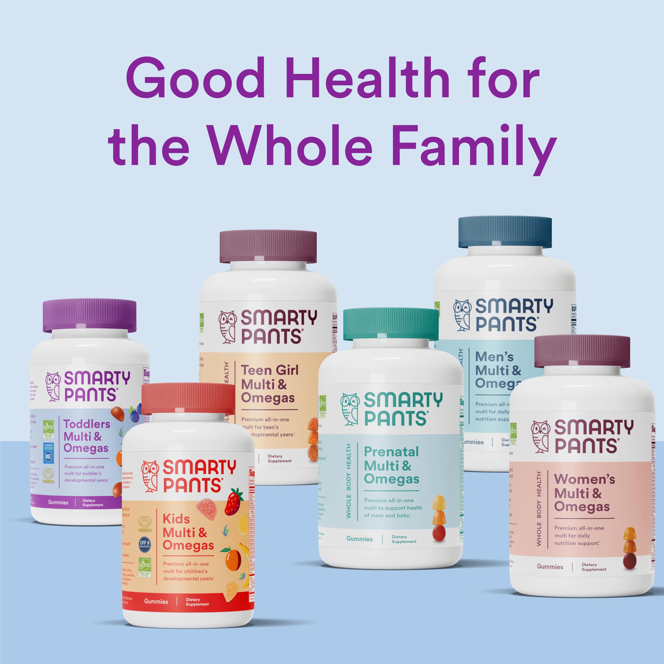 SmartyPants Fiber Supplement & Multivitamin for Men & Women: Multivitamin Fiber Gummies with Vitamin D3, C, Vitamin B12, B6, A, K & Zinc, Omega 3 Fish Oil (EPA/DHA), Biotin, 180 Count (30 Day Supply)