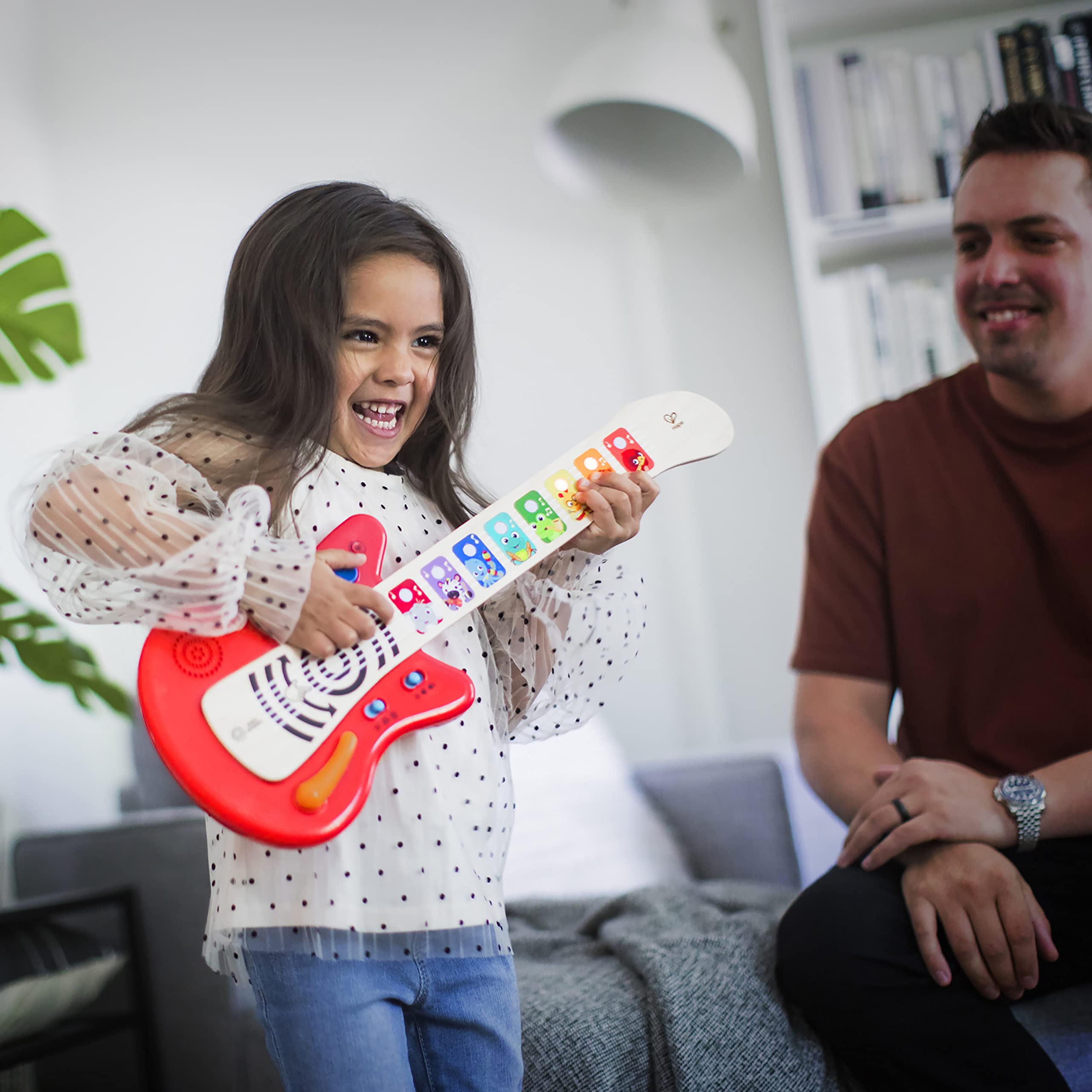 Baby Einstein Together in Tune Guitar Safe Wireless Wooden Musical Toddler Toy, Magic Touch Collection, Age 6 Months+
