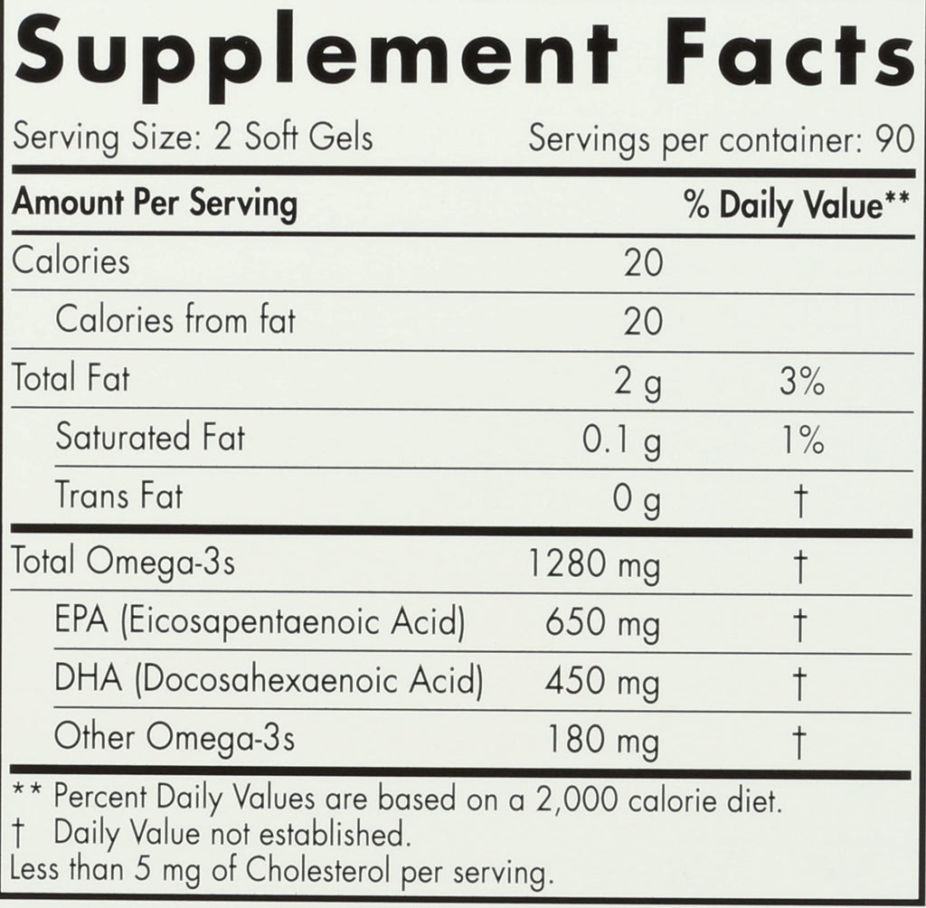 Nordic Naturals, Ultimate Omega 1280Mg, 180 Count