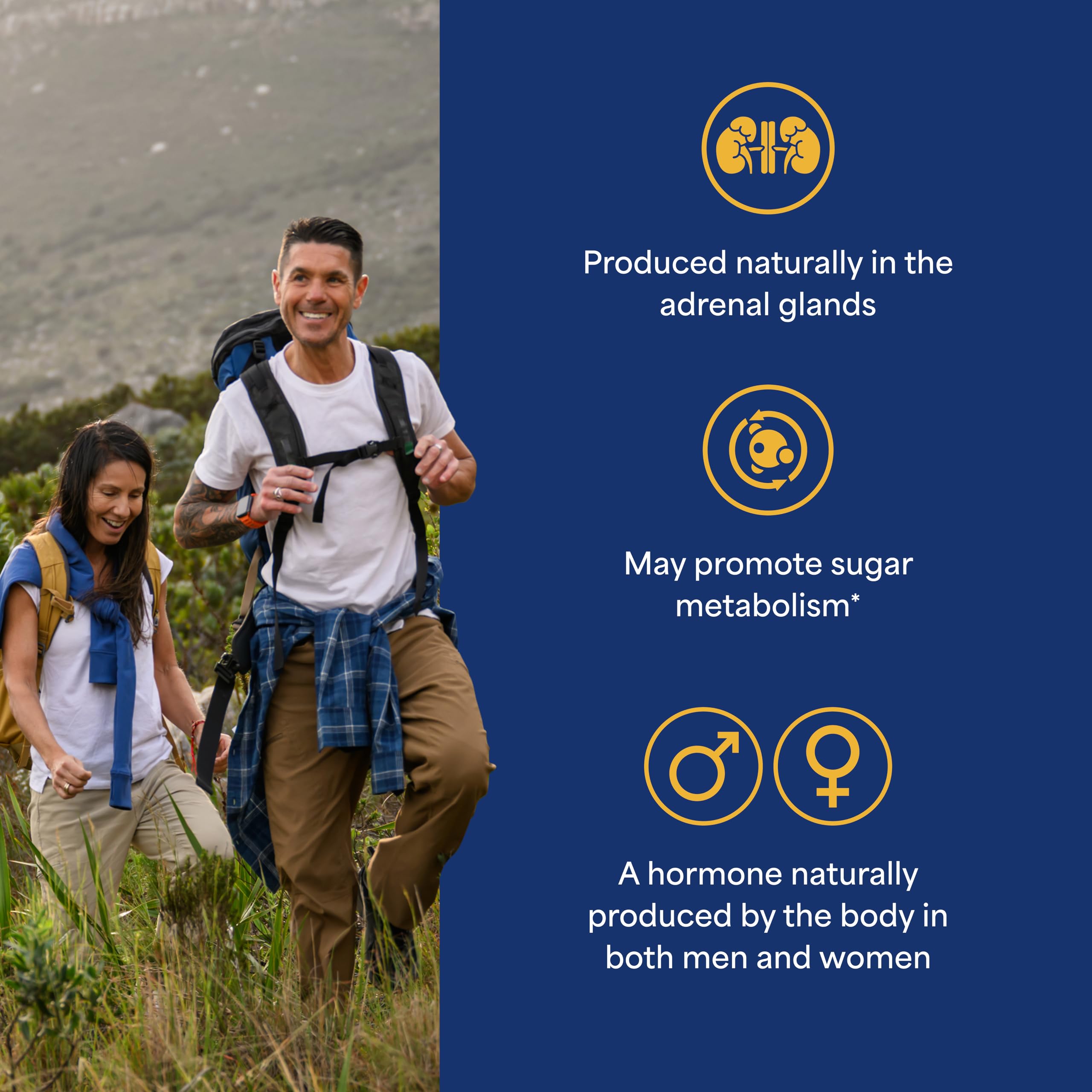 Puritan's Pride Youth Guard™ DHEA for Women and Men 50mg, Dietary Supplement for Healthy Aging, 3 Month Supply, 100 Tablets