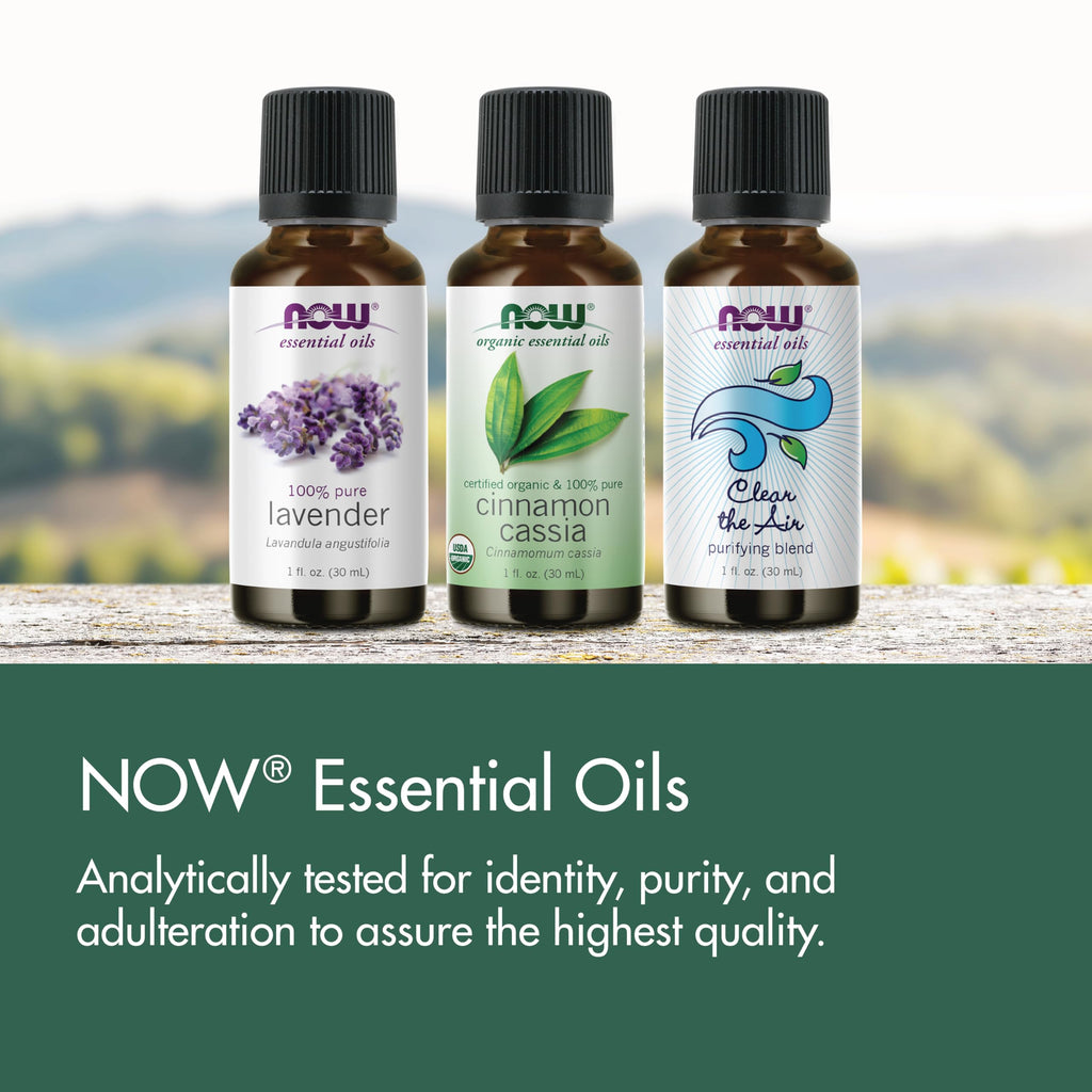 NOW Essential Oils, Organic Lemon Oil, Cold Pressed, Undiluted, 1 fl. oz