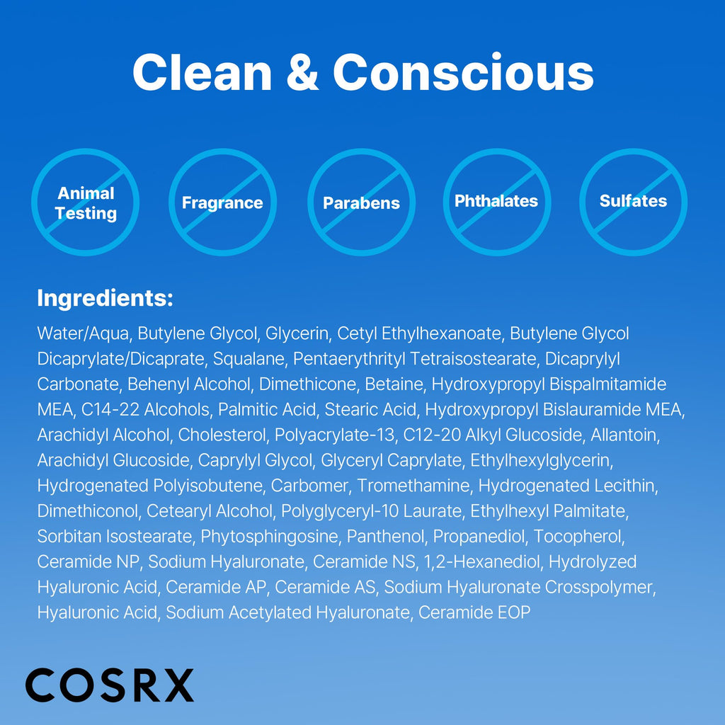 COSRX Mini 7X Ceramide Moisturizer for Face, Barrier Repair Face Cream