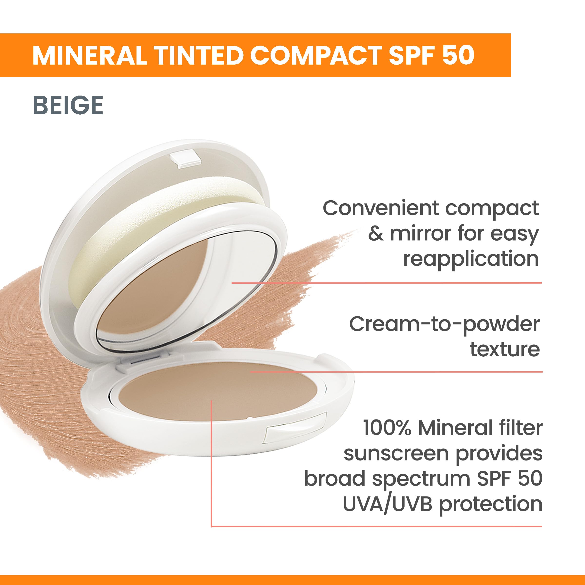 Avène Beige Mineral Tinted Compact SPF 50