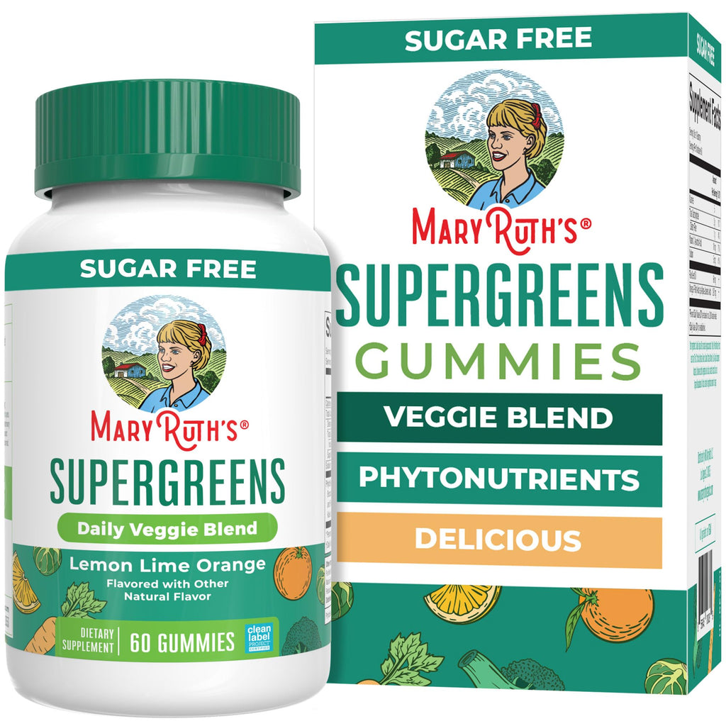 MaryRuth's Super Greens, Naturally-Occurring Quercetin, Spirulina, 60 Count