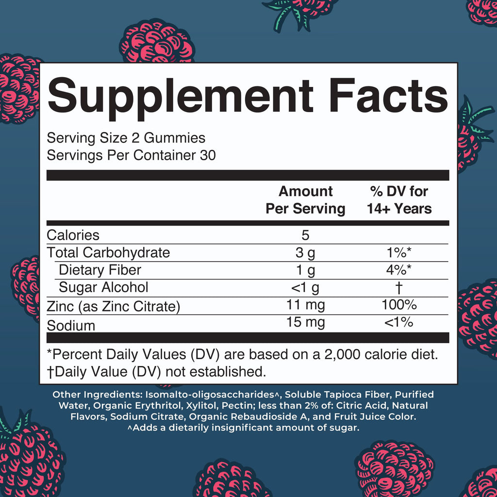 MaryRuth's Zinc Gummies, Zinc Supplements, Vegan, Pectin Based, 30 Servings