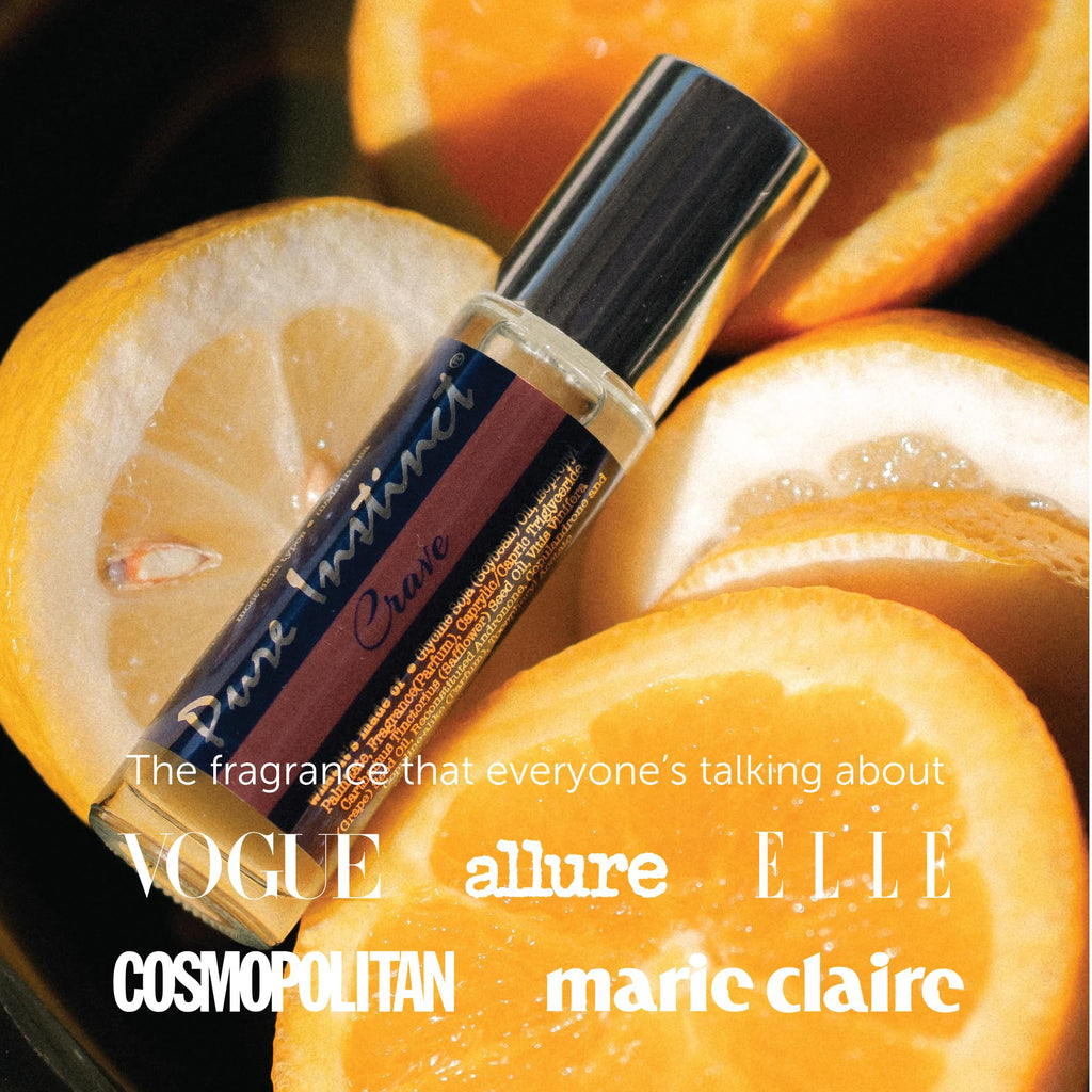 Pure Instinct Roll-On - The Original Pheromone Infused Essential Oil Perfume Cologne - TSA Ready (Crave - Women)
