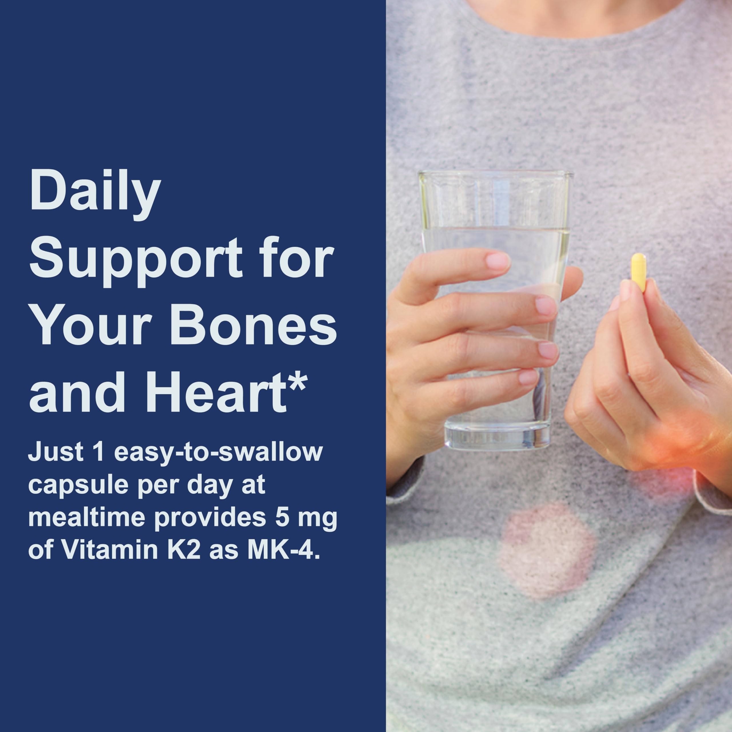 Carlson - Vitamin K2, MK-4 (Menatetrenone), Vitamin K Supplement, Bone & Heart Health, K2 Vitamin, Soy-free, 60 capsules