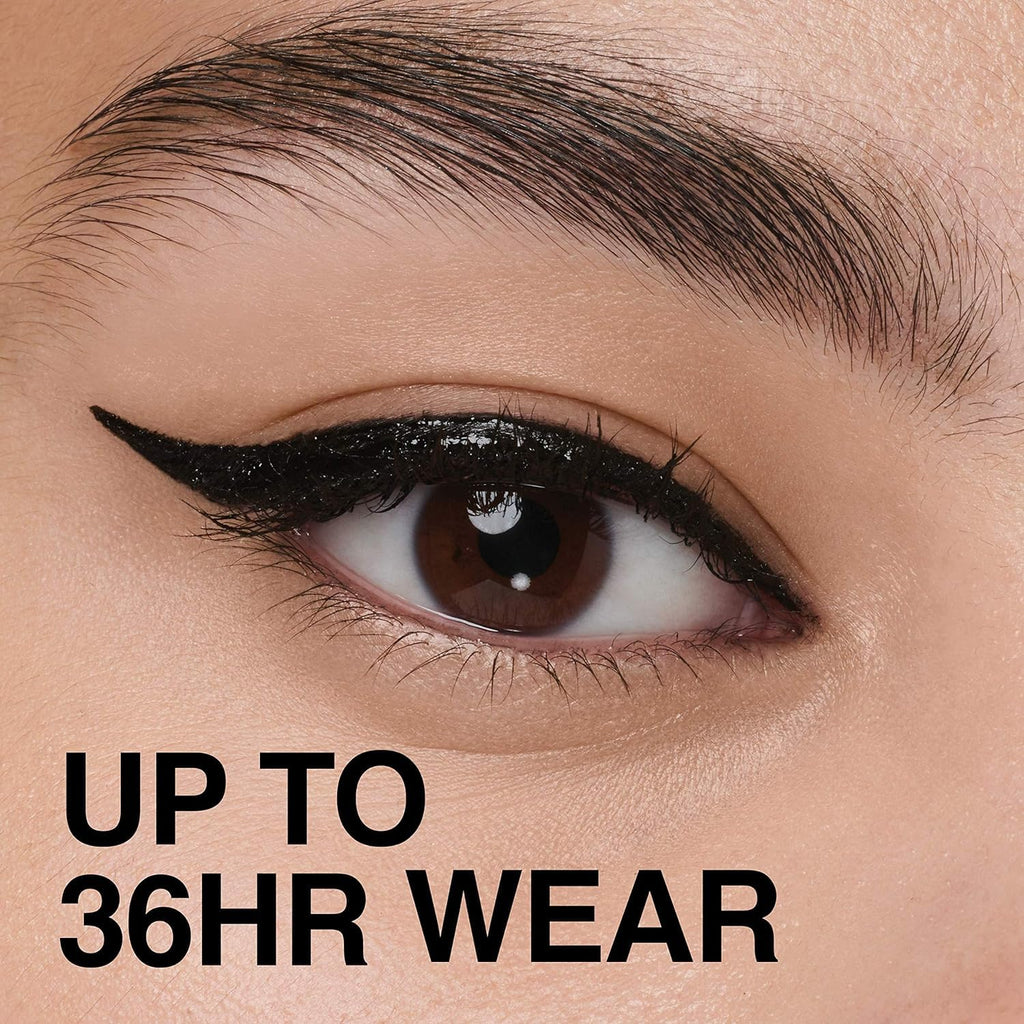 Maybelline TattooStudio Liquid Ink Longwear Liquid Eyeliner Makeup, Dark Henna Brown, 1 Count