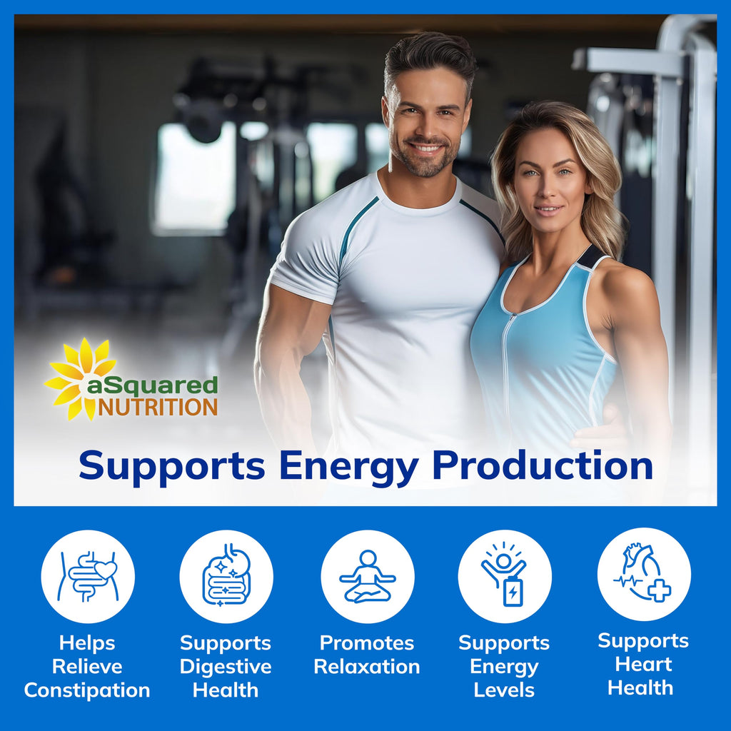 aSquared Nutrition Magnesium Citrate 833mg Supplement - 200 Capsules - Max Strength Vegan Mag Citrate Powder Pills to Support Pure Function of Muscles, Heart & Bones - Helps Increase Energy