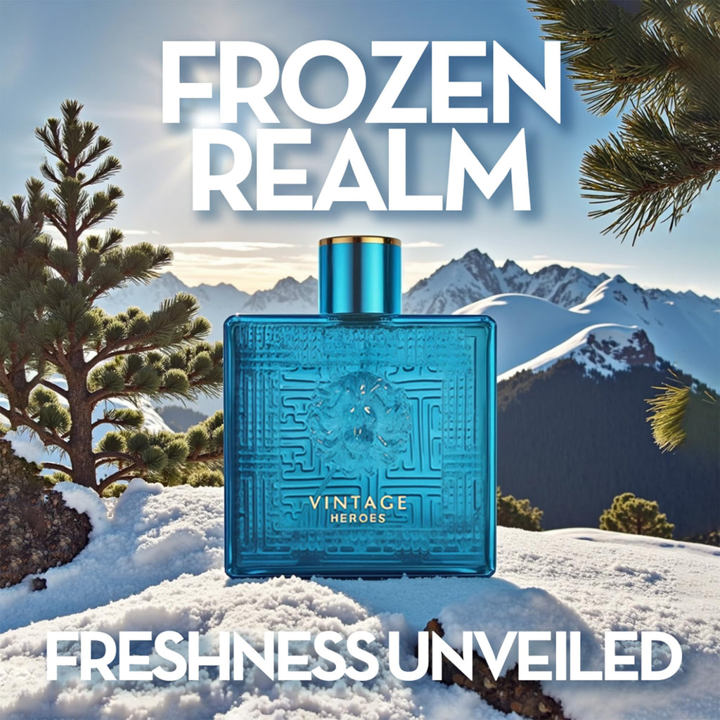 A CENTER Men's Cologne Gift Set 4 x 3.4 FL oz|Luxury perfume with Premium Presentation Box|Perfect Valentine's Day Gift Him|Long Lasting Fragrance(ValiantMen&VintageHero&1Billion&Salvang)
