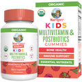 MARYRUTH'S USDA Organic Kids Multivitamin + Postbiotics Gummies, 60 Count
