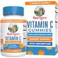 MARYRUTH'S Vitamin C Gummies for Adults&Kids, Orange, 60 ct, 2-Month Supply