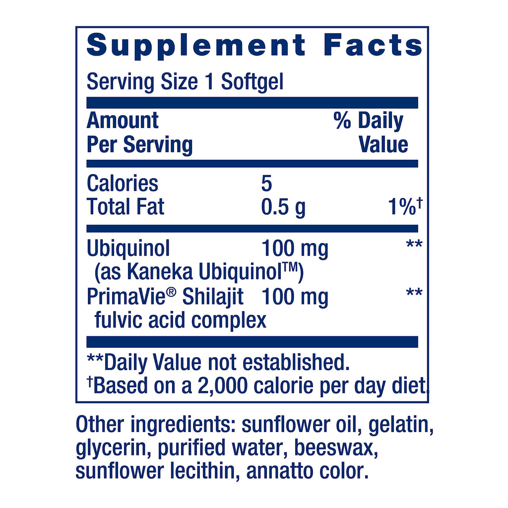 Life Extension Super Ubiquinol CoQ10 with Enhanced Mitochondrial Support, Potent Heart Health & Cellular Energy Production Support,Ultra-absorbable,Gluten-Free,Non-GMO, 100 mg, 60 softgels (Pack of 2)