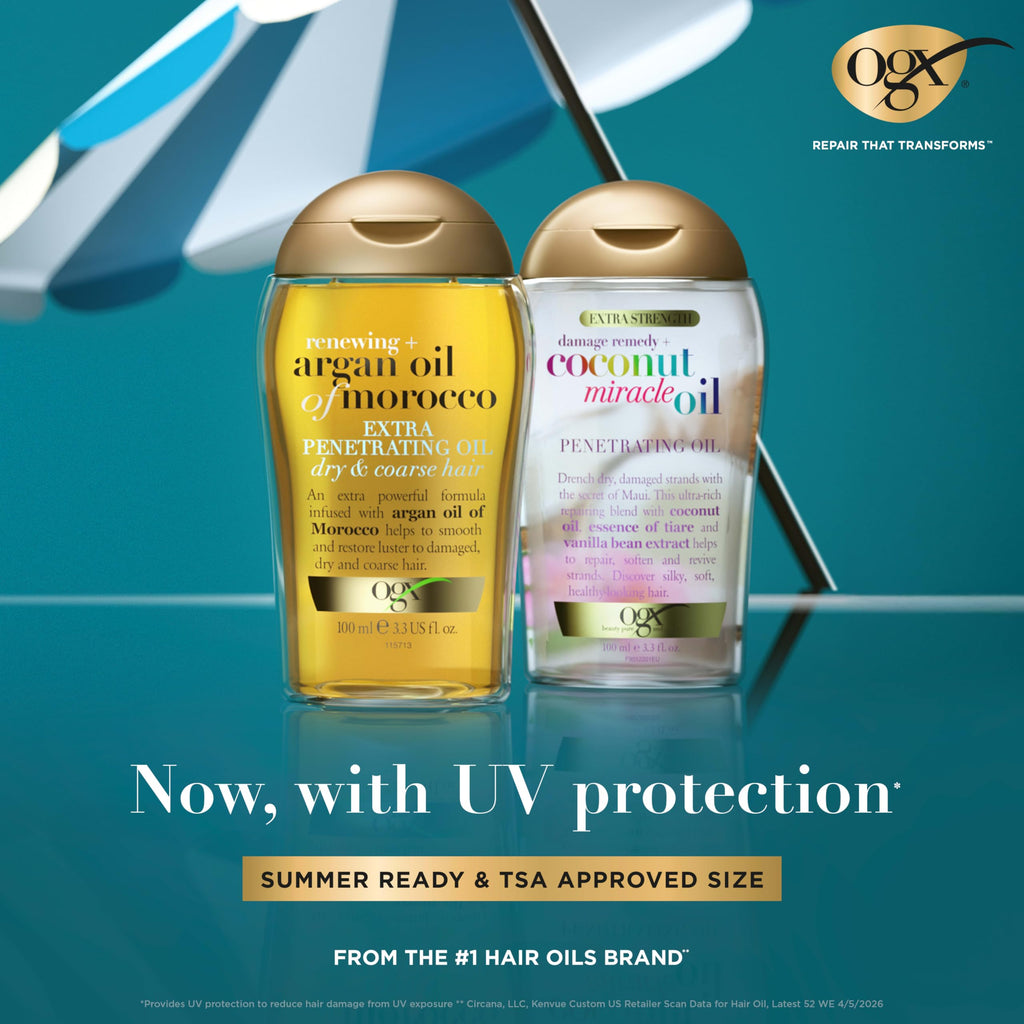 OGX Extra Strength Damage Remedy + Coconut Miracle Hair Oil, 3.3 fl. oz