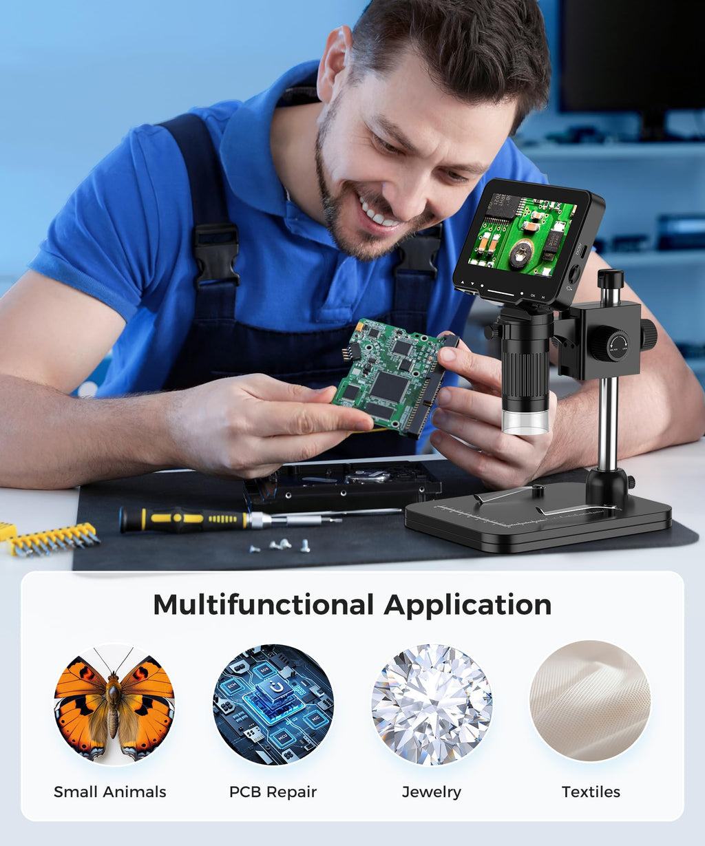 PalliPartners Digital Microscope for Coins with Light HD Screen