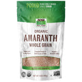 NOW Foods, Organic Amaranth Whole Grain, Source of Protein and Fiber, Gluten-Free, Certified Non-GMO, 16-Ounce (Packaging May Vary)