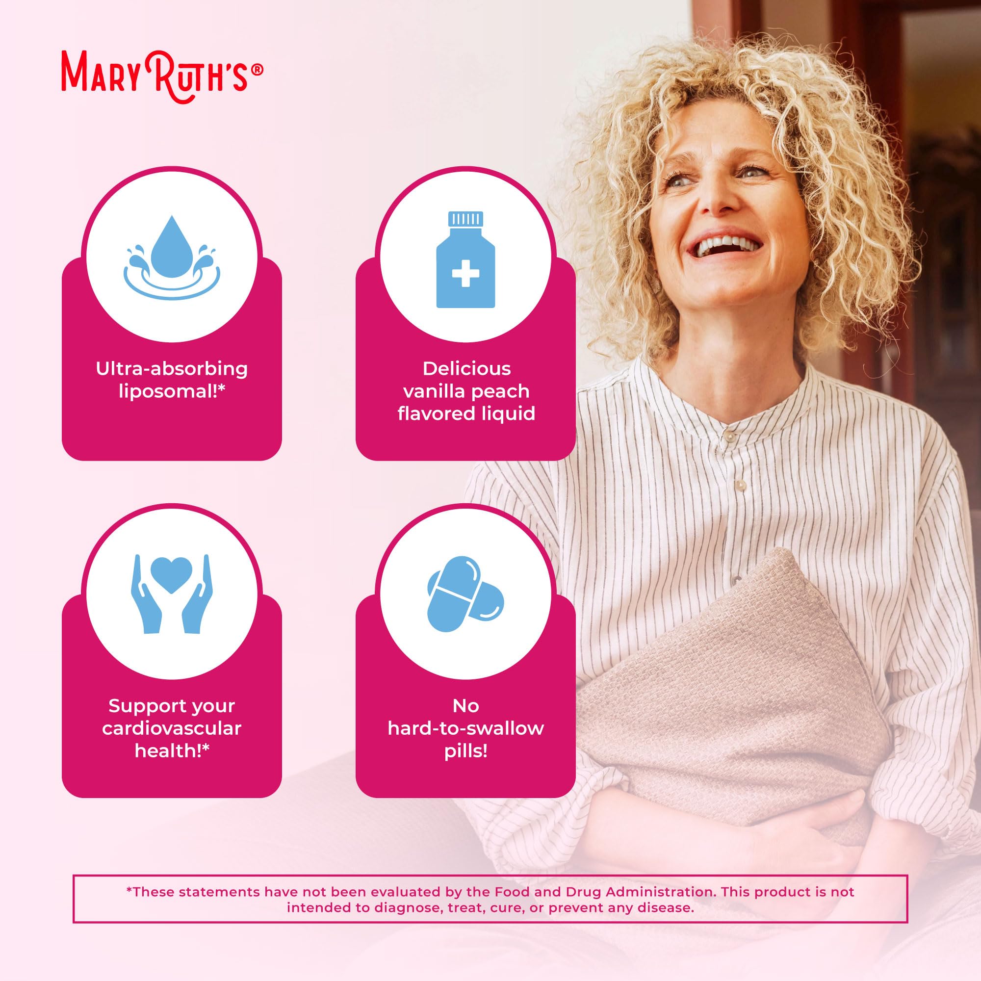 MARYRUTH'S Multivitamin Liposomal for Women 40+ | Womens Multivitamin Liposomal | Immune Support Supplement | Menopause Support| Methylated Multivitamin | Vegan | Sugar Free | Non-GMO | 15.22 Fl Oz
