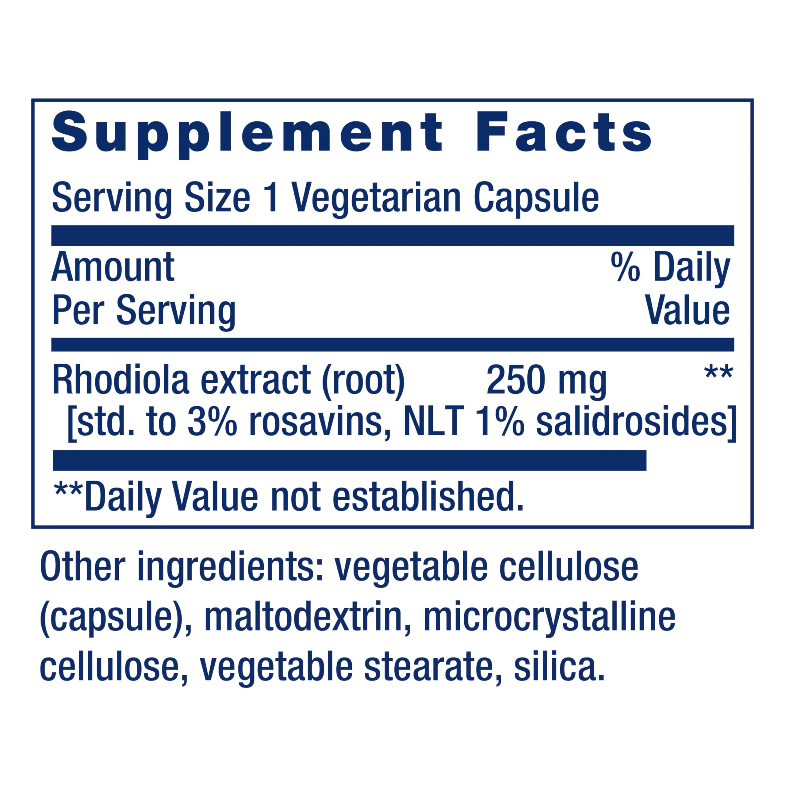 Life Extension Rhodiola Extract, Rhodiola rosea Supplement, standardized Extract, Promotes Physical and Mental Performance, Gluten-Free, Non-GMO, Vegetarian, 250 mg, 60 Capsules, (Pack of 2)