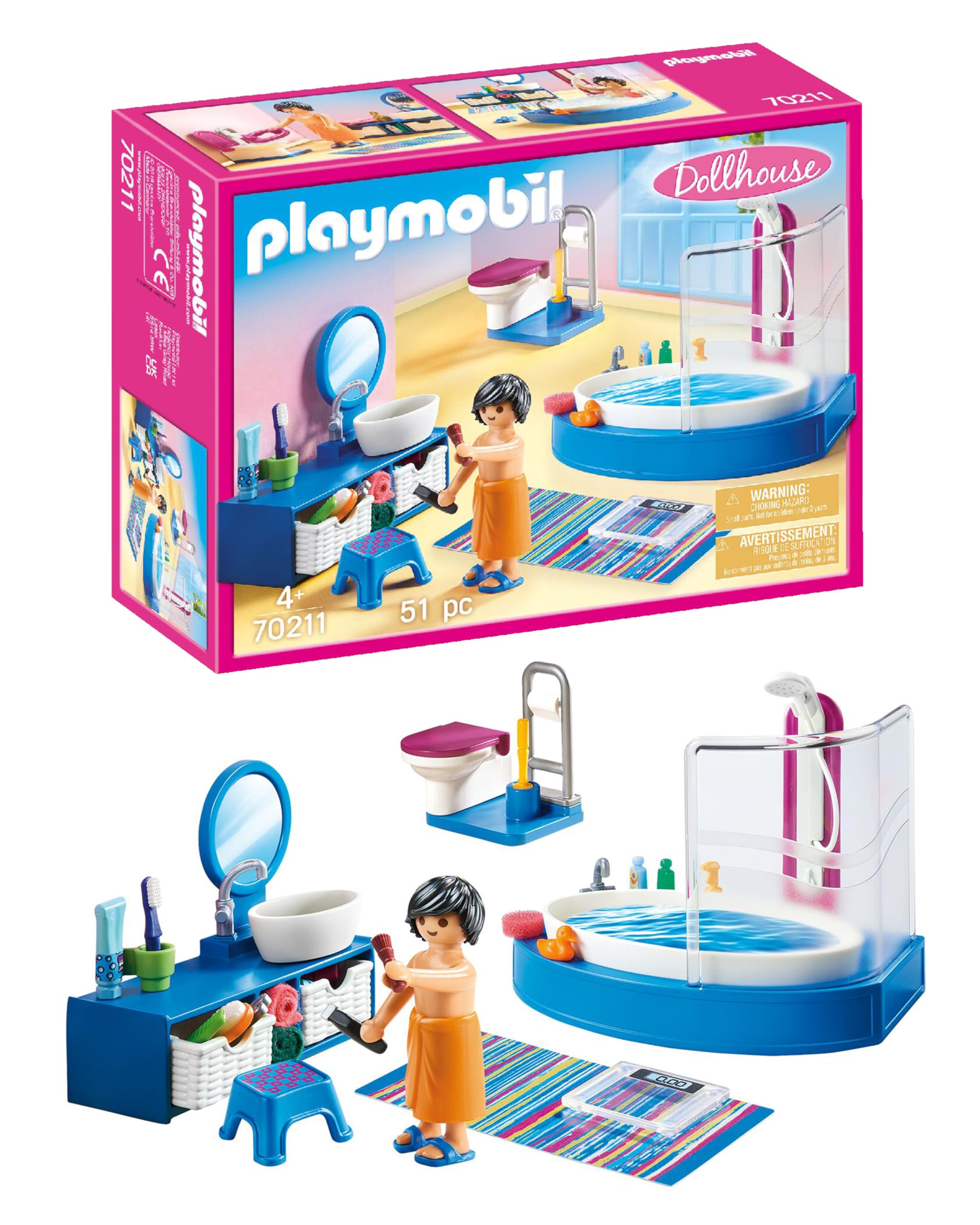 Playmobil Bathroom with Tub Furniture Pack