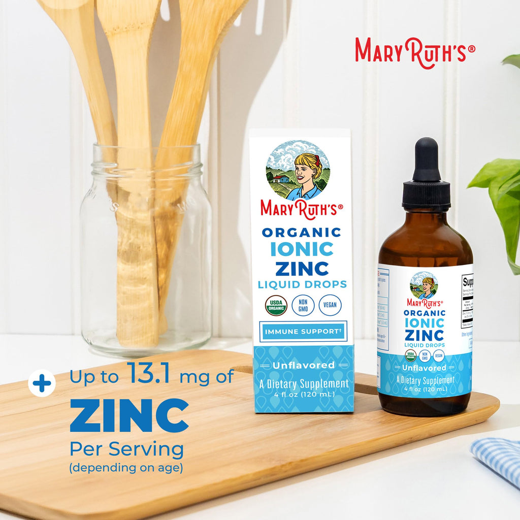 MaryRuth's Organic Liquid Zinc Supplement, Immune Support, Antioxidant, 4oz