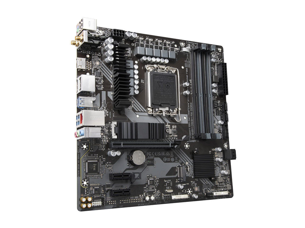 GIGABYTE B760M DS3H AX DDR4 Intel LGA 1700 mATX Motherboard, Support Intel Core 14th/13th/12th Gen, DDR4, 6+2+1 Power Phase, 2X M.2, PCIe 4.0, USB-C, WIFI6E, 2.5GbE LAN, Q-Flash Plus, PCIe EZ-Latch