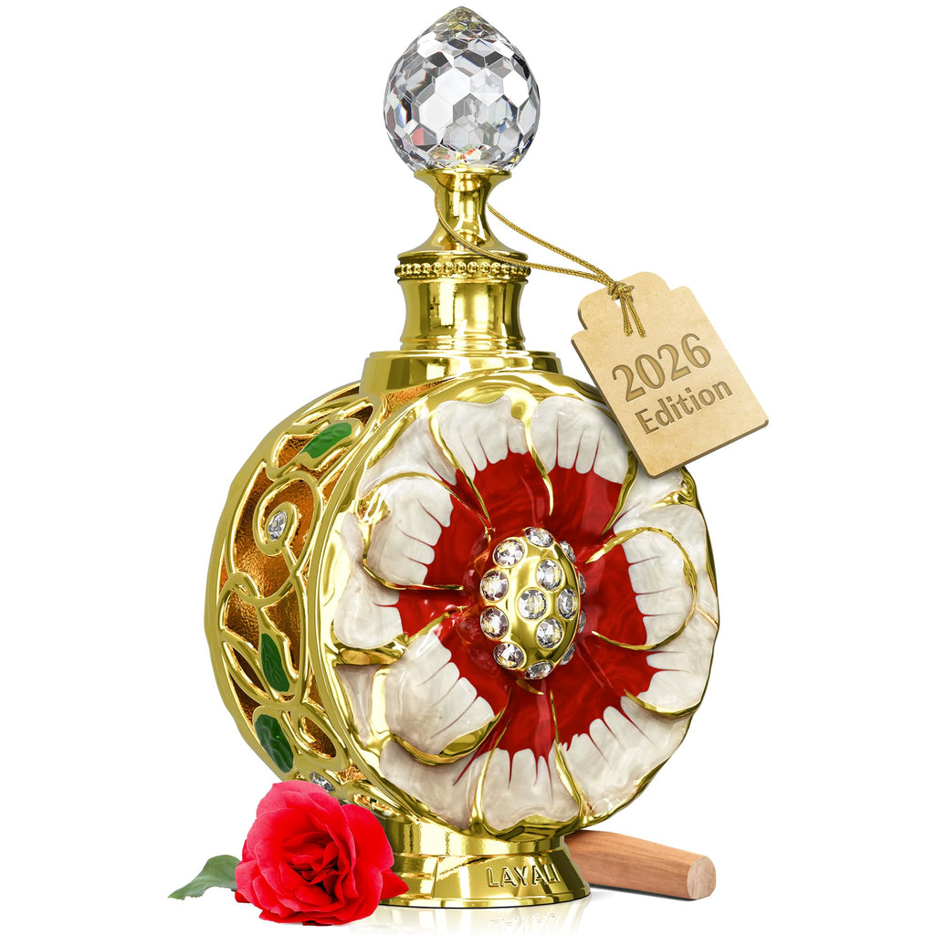 Swiss Arabian Layali Rubis – Arabian Perfume Oil Fragrance with Rose, Pear and Orange Flower – Luxury Products From Dubai – Long Lasting & Addictive Parfum – Arabic Perfume Oil for Women (0.5 oz)