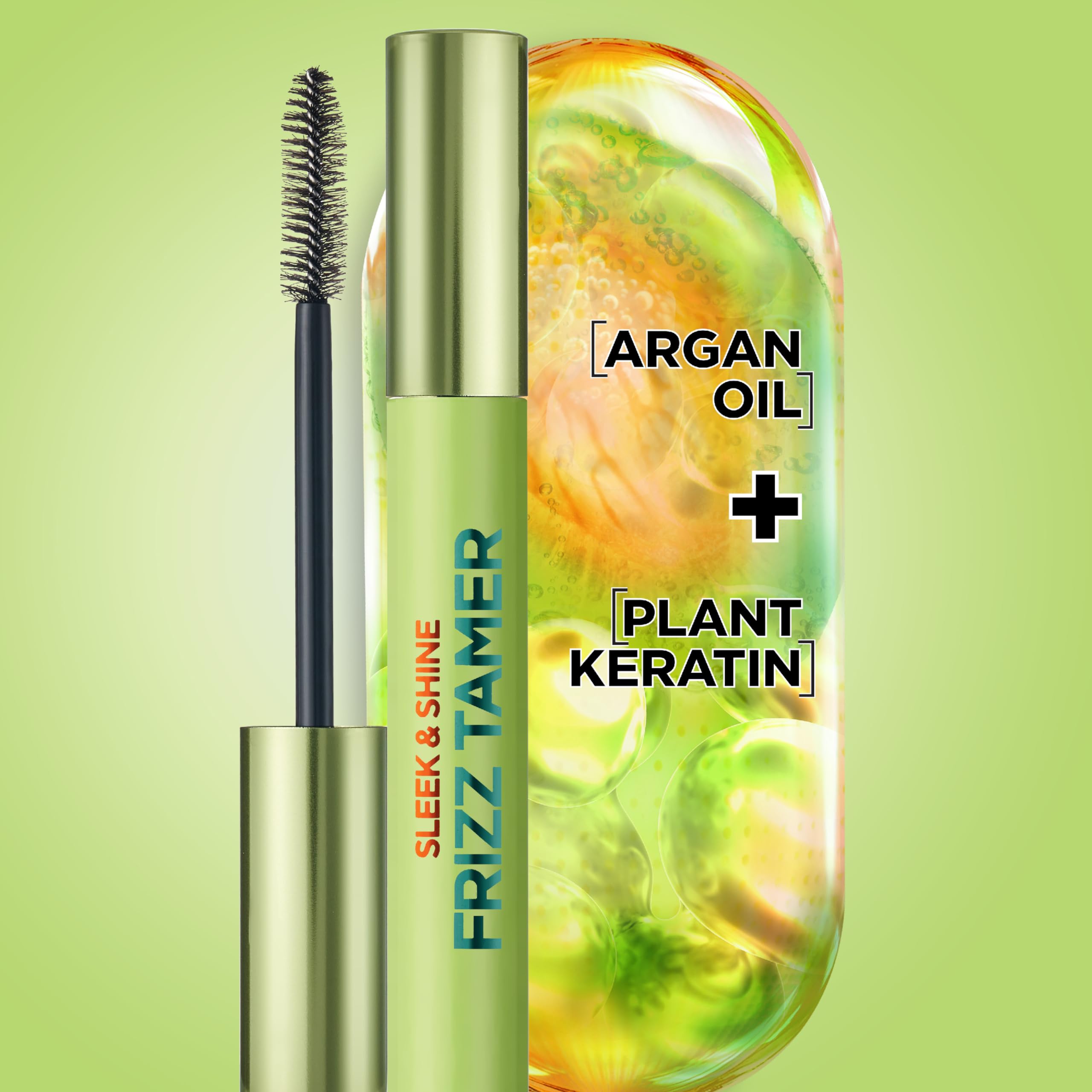 Garnier Fructis Sleek & Shine Frizz Tamer Hair Serum Wand, Flyaway Wand and Hair Mascara Stick, Tame Flyaways Smooth Frizz & Style Edges For Up to 12HRs of Sleek, Slick Back Styling, 0.27 fl oz