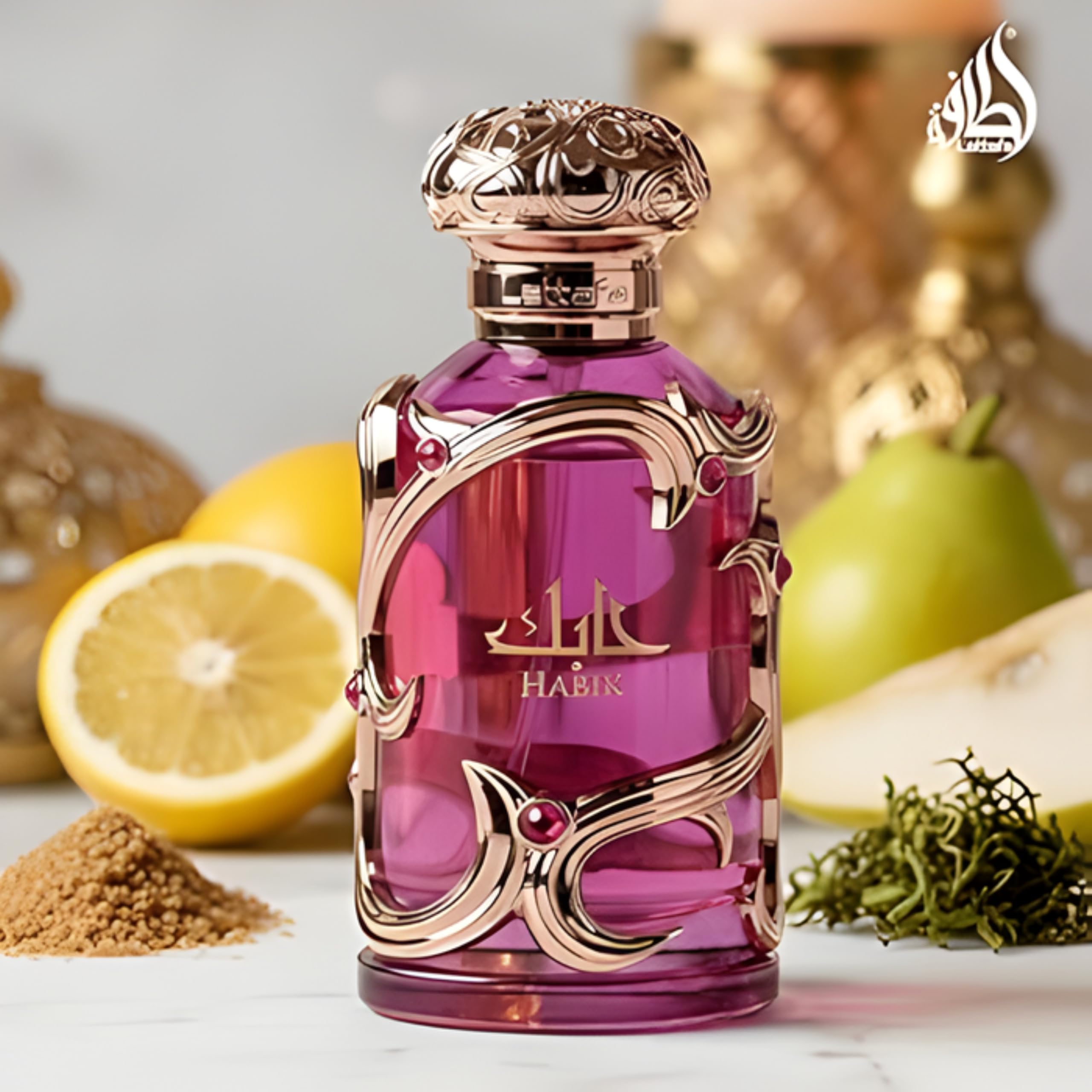 Lattafa Habik – Floral, Fruity, Fresh, Musky – Eau de Parfum Spray Long-Lasting Fragrance for Women, 3.4 Ounce / 100 ml