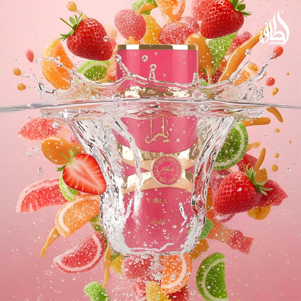 Lattafa Yara Candy - Vanilla, Fruity, Citrus, Floral - Eau de Parfum Long-Lasting Fragrance for Women, 3.40 Ounce / 100 ml
