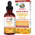 MARYRUTH'S USDA Organic Turmeric Gold Herbal Liquid Drops, Unflavored, 1 oz