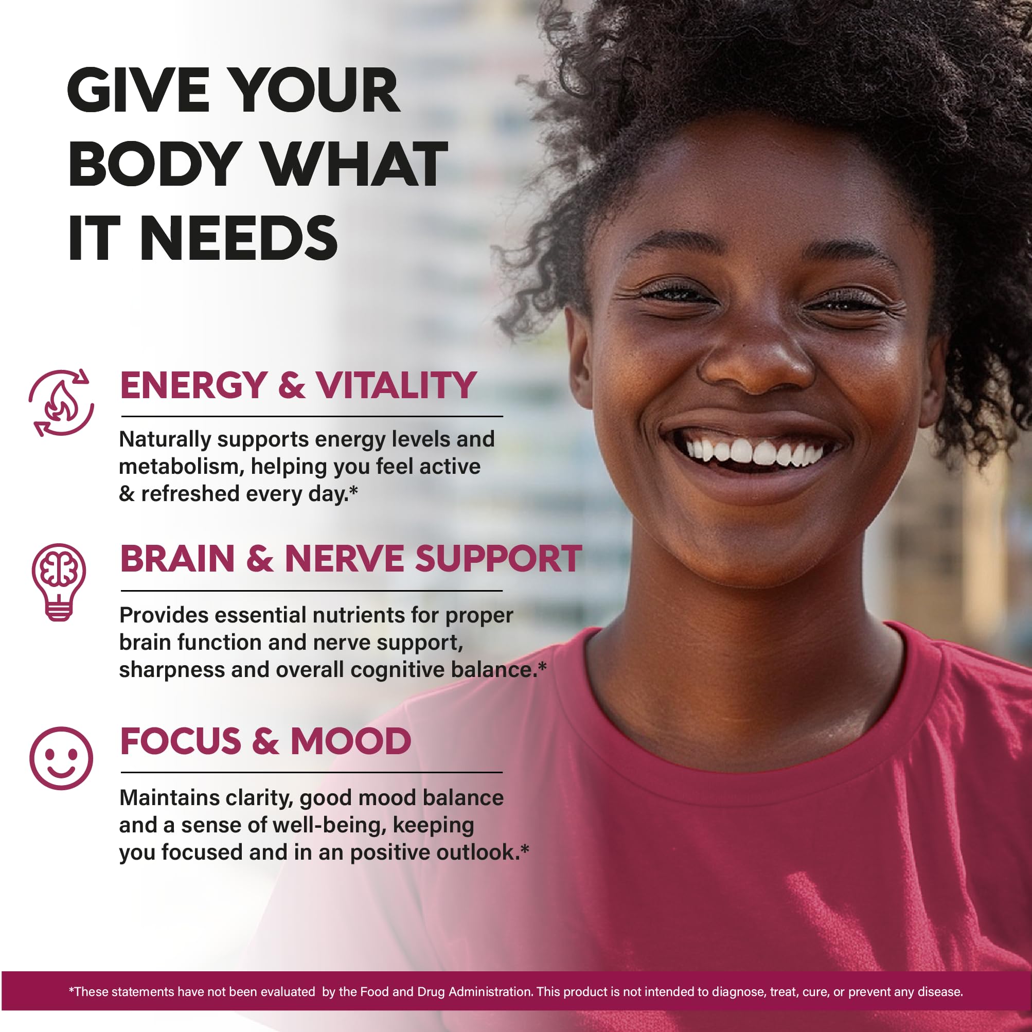 Vitamin B Complex for Men & Women - Riboflavin B2, B12, B1, B3, B5, B6, B7, B8, B9 | Vitamin C, Choline, Inositol | B-Complex Supplement | Energy, Brain & Heart Support | Lab Tested | 120 Vegan Caps