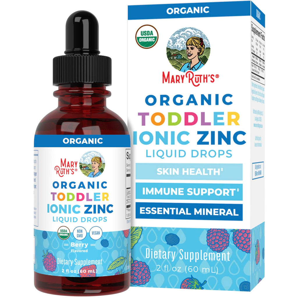 MaryRuth's Organic Toddler Zinc Liquid Drops, Berry Flavor, Vegan, 2 Fl Oz