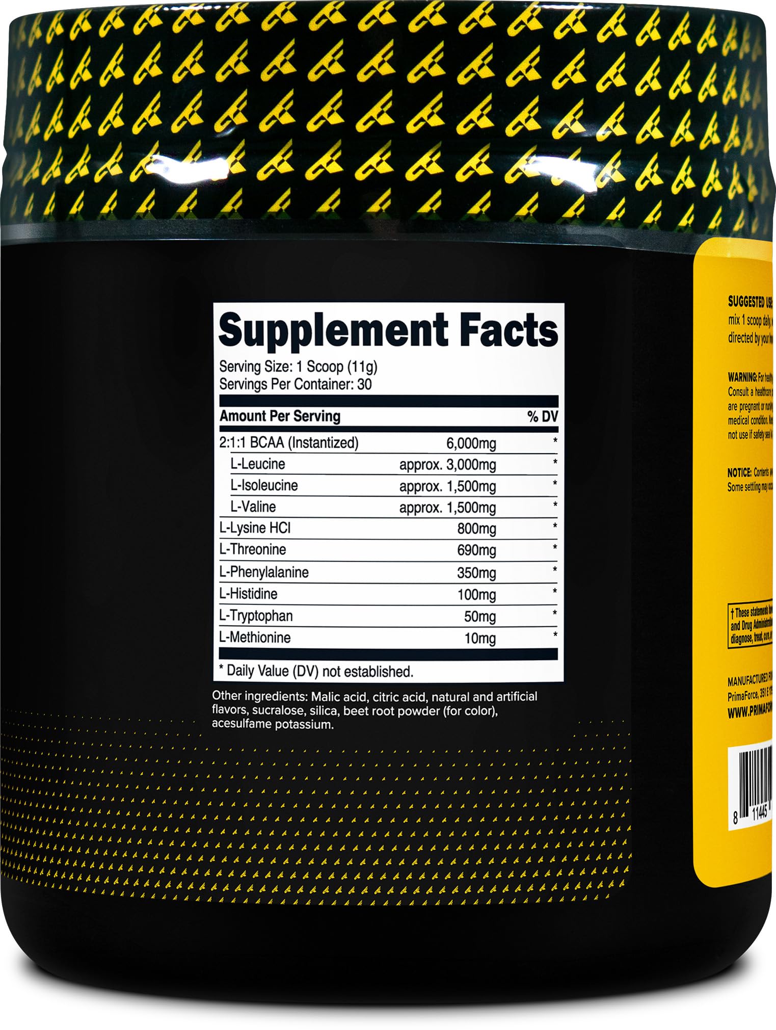 Primaforce EAA Powder (30 Servings) | Essential Amino Acids for Pre/Intra Workout and Recovery - Non-GMO and Gluten Free (Watermelon)