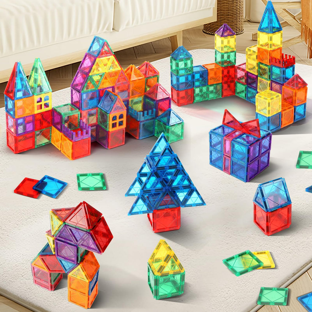 Mruikeny 100PCS Magnetic Tiles Kids Toys - Magnetic Building Blocks
