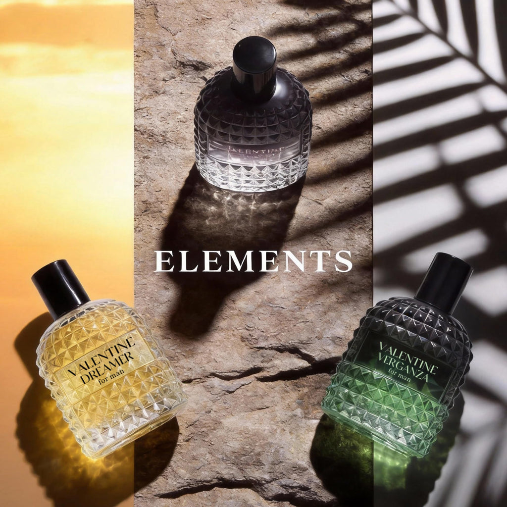 A CENTER Valentine Cologne 4pcs/50ml*4 Eau de Parfum Set for Men Floral&Woody Fragrance Combo Men's Gift Box