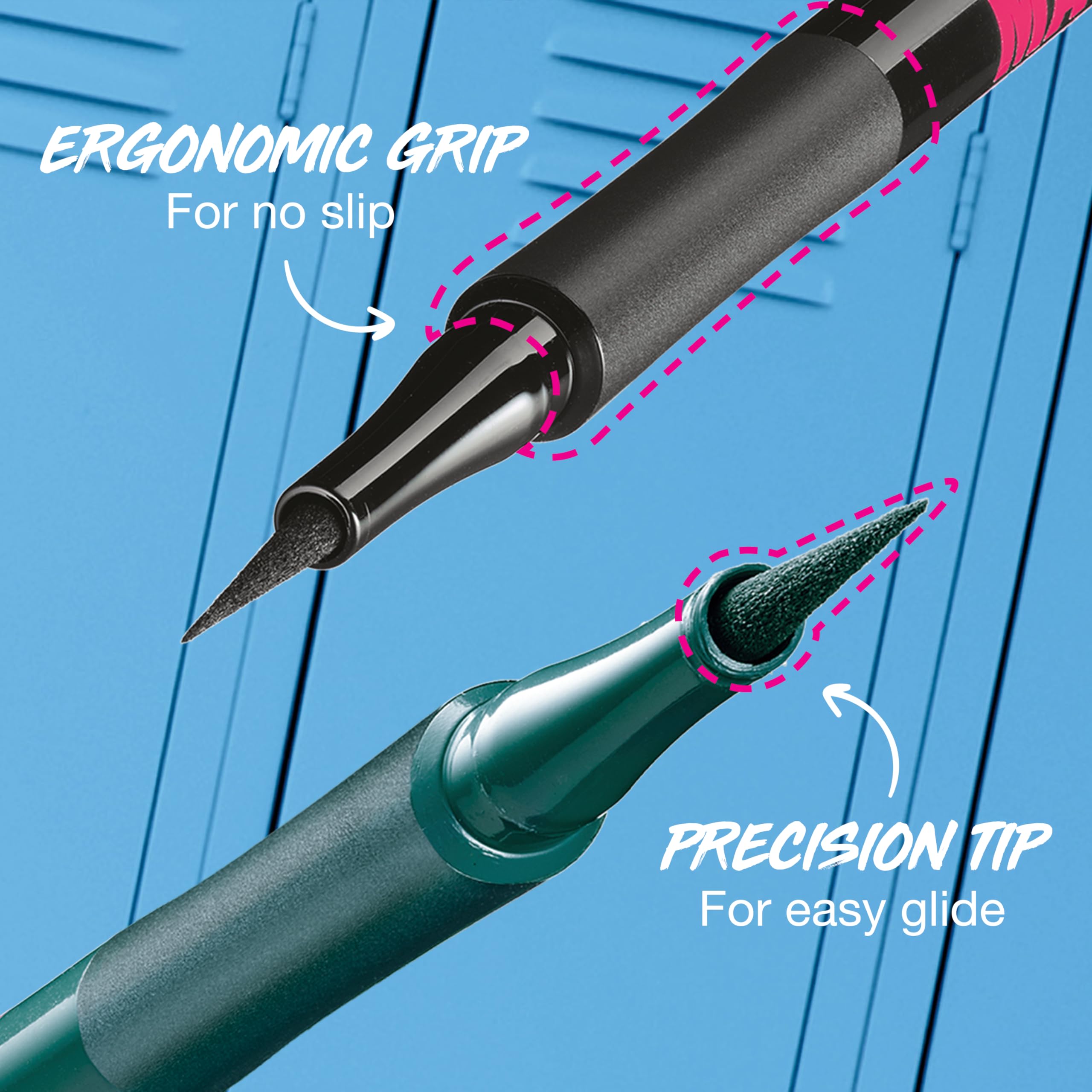 Maybelline Eyestudio Master Precise All Day Waterproof Liquid Eyeliner Makeup, Matte Black, 1 Count (Packaging May Vary)