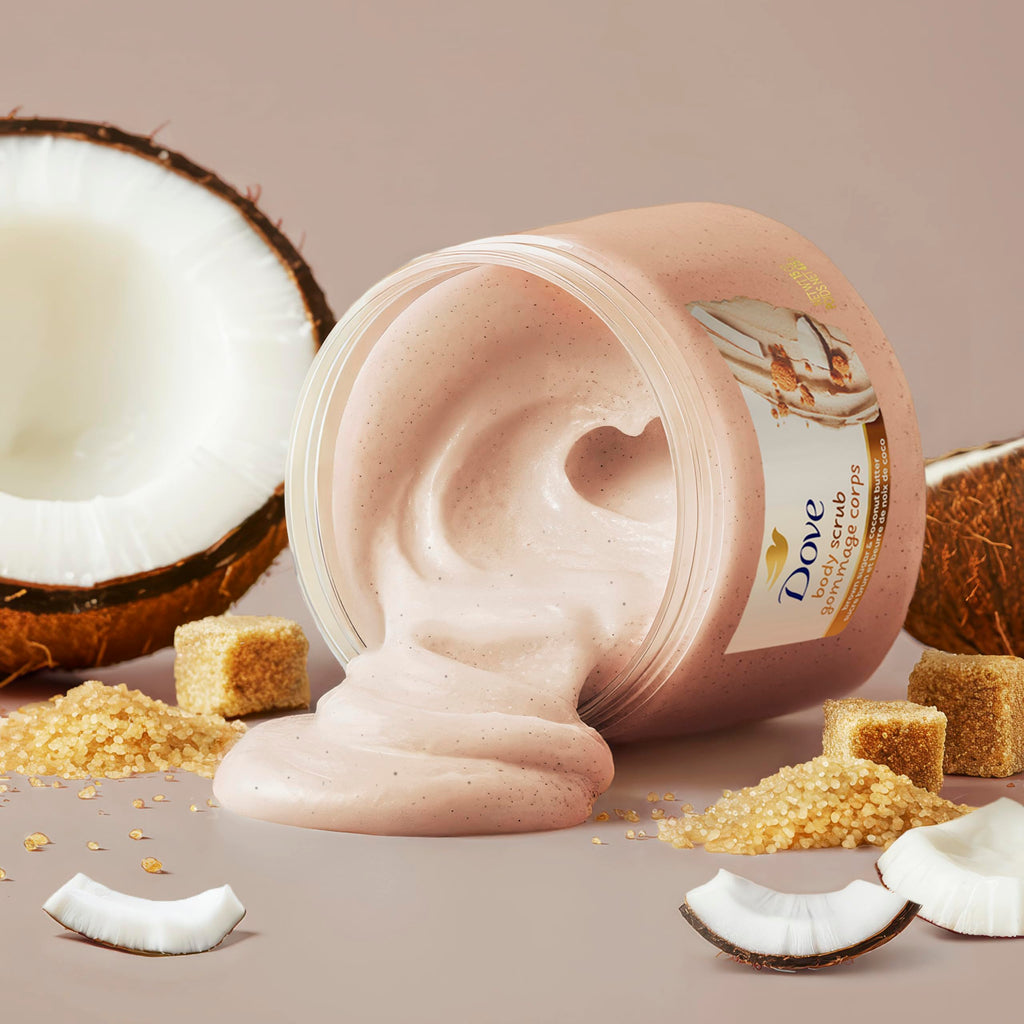 Dove Body Scrub Brown Sugar & Coconut Butter, 15 oz