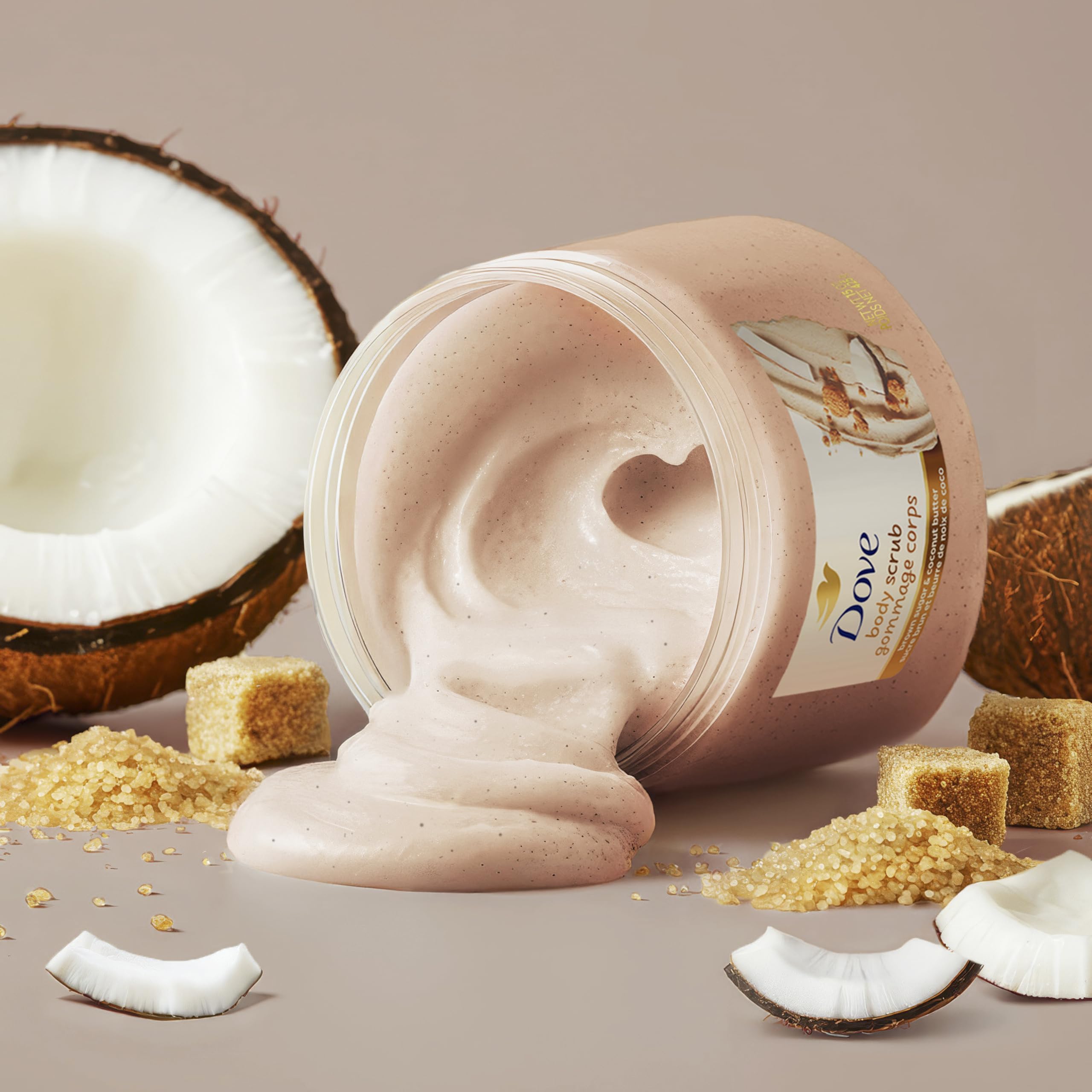 Dove Body Scrub Brown Sugar & Coconut Butter, 15 oz