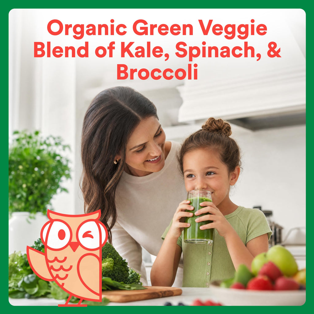 SmartyPants Kids Fiber & Veggies: Prebiotic Fiber Gummies for Kids, Fiber Supplement with Inulin, Organic Green Veggie Blend, Vegan, Gluten Free, Mixed Berry Flavor, 60 Count (30 Day Supply)