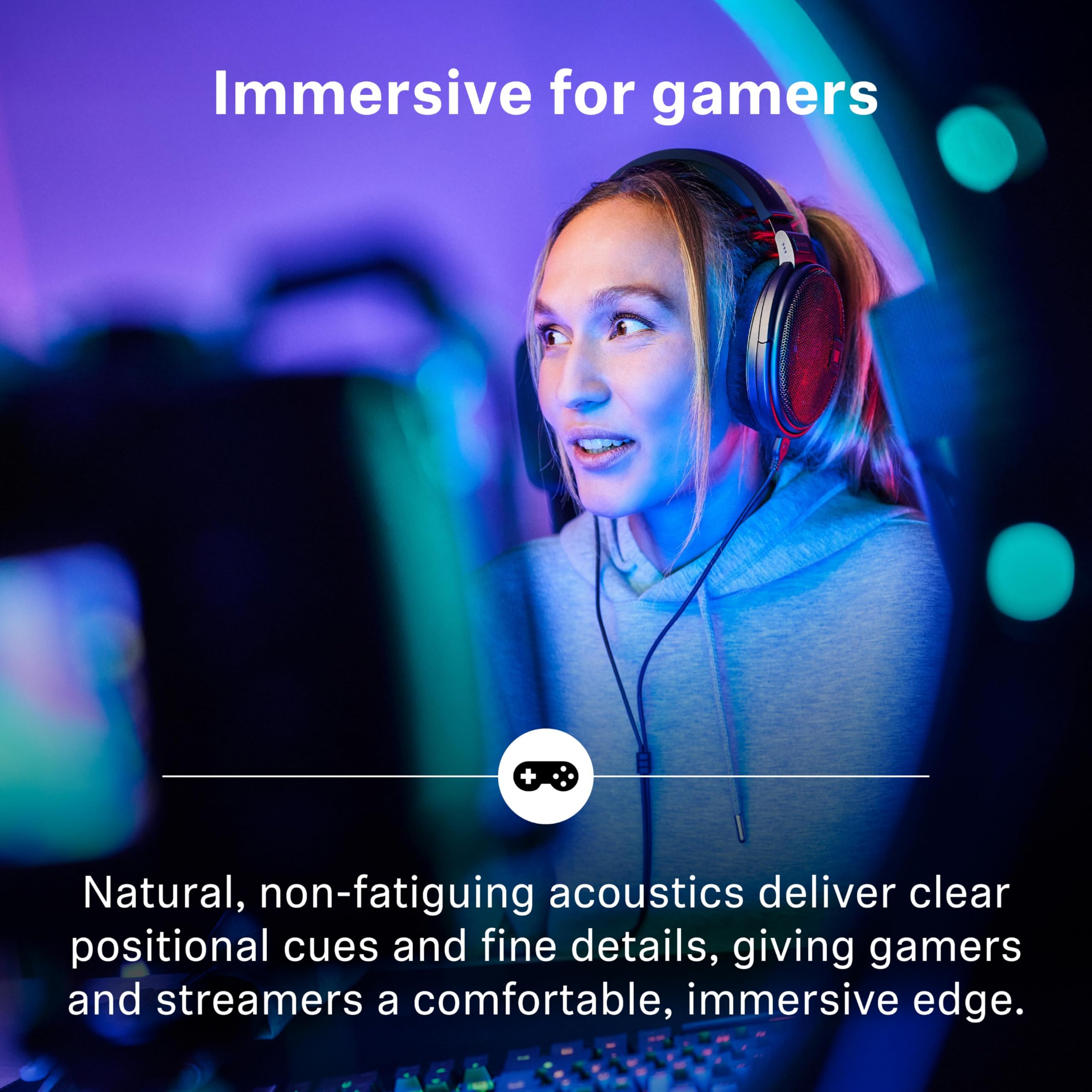Sennheiser HD 660S2 - Audiophile Open-Back Over Ear Headphones with Deep Bass Extension and Refined Acoustic Performance, Over-Ear Headphones for PC, Music, Gaming, Podcasts, Premium Black