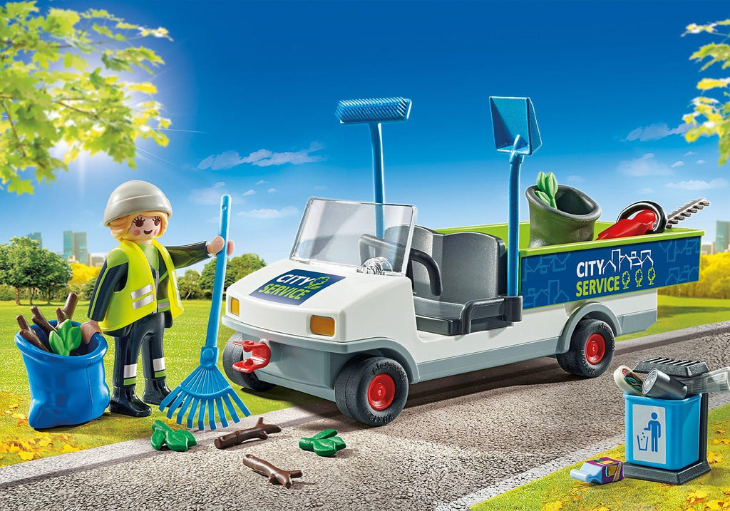 PLAYMOBIL City Action 71433 City Cleaning with Vehicle