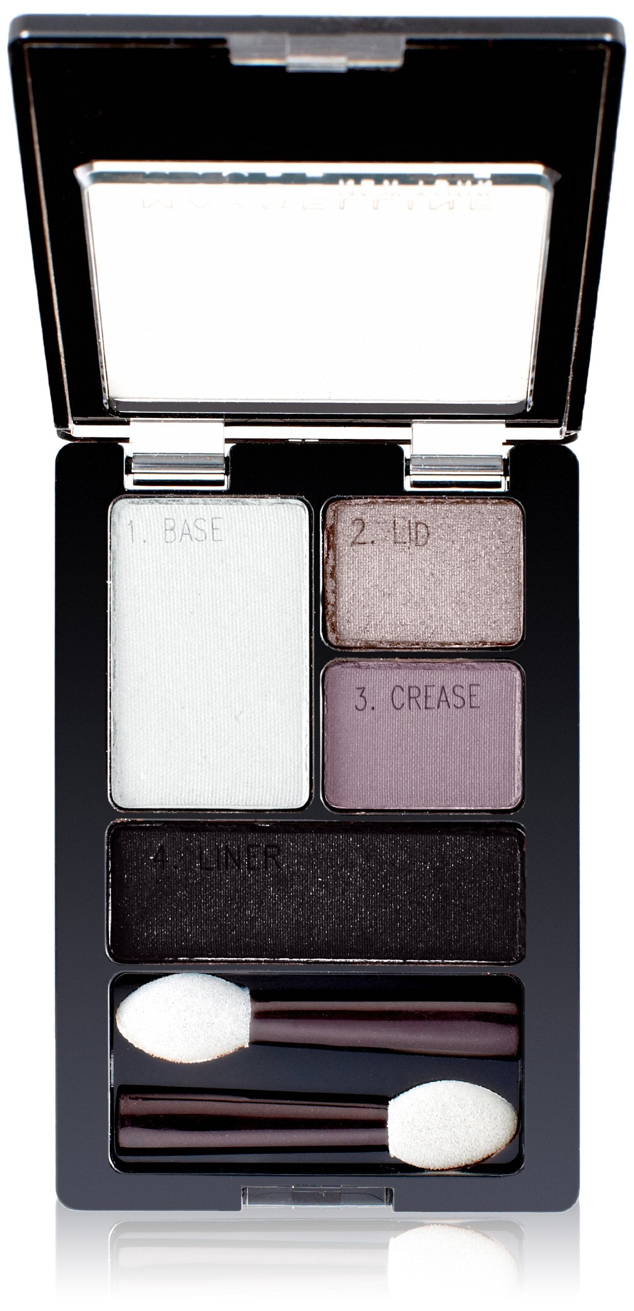 Maybelline Expert Wear Eyeshadow Quads, Charcoal Smokes, 0.17 oz.