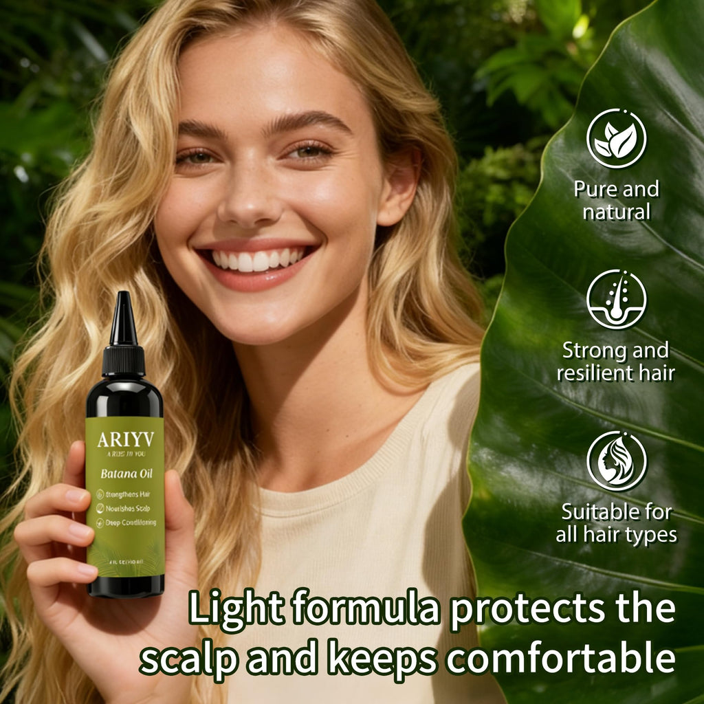 Ariyv Batana Oil for Hair Growth, Natural Batana Oil - Prevents Hair Loss, Reduces Breakage and Strengthens Hair, Enhances Thickness for Men & Women