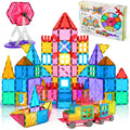 Jasonwell 100pcs Magnetic Tiles Building Blocks Set for Boys Girls Preschool Educational Magnet Construction Kit Stacking STEM Toys Christmas Birthday Gift for Kids Toddler 3 4 5 6 7 8 9 10 + Year Old