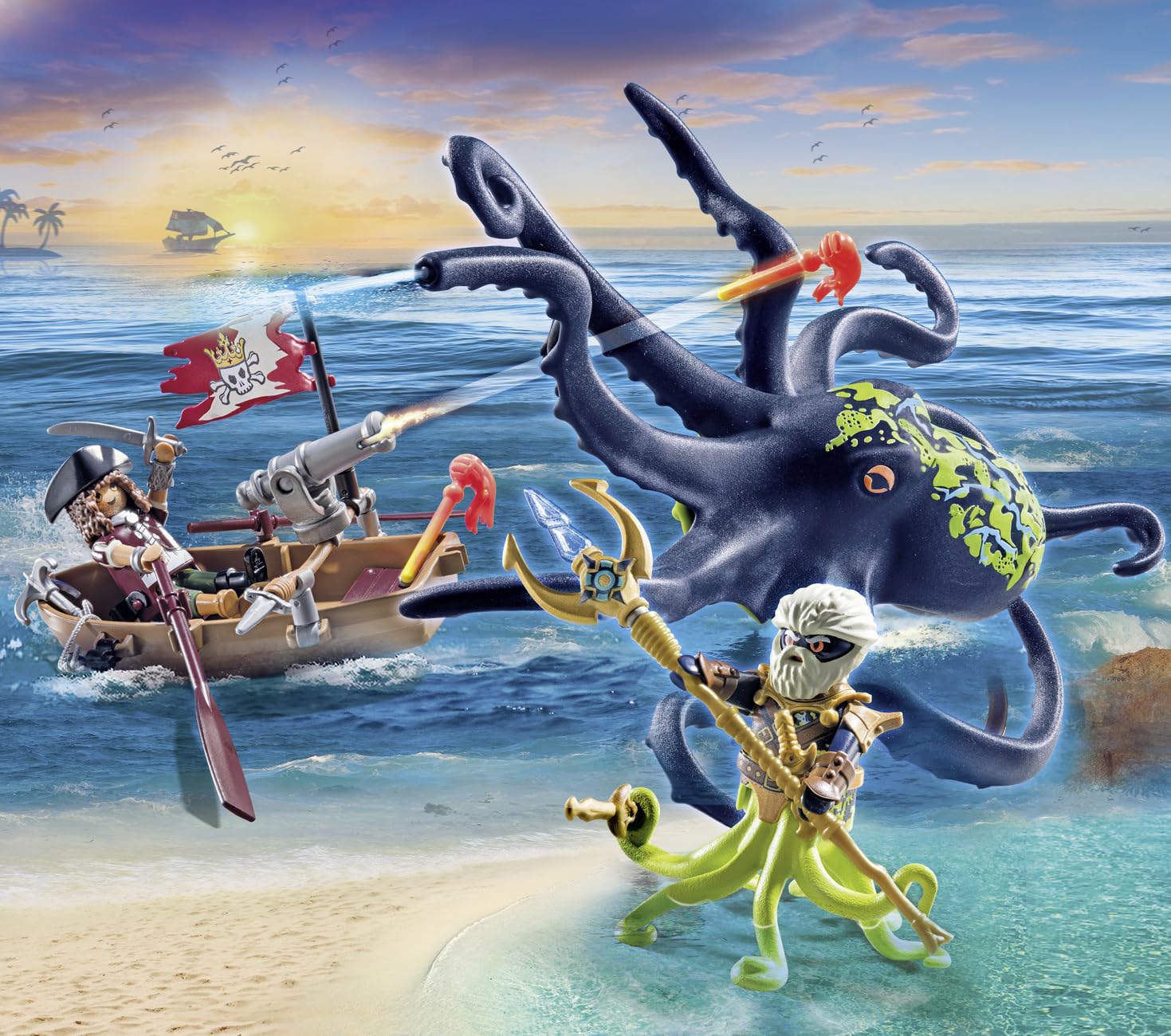 Playmobil Pirates: Battle with The Giant Octopus
