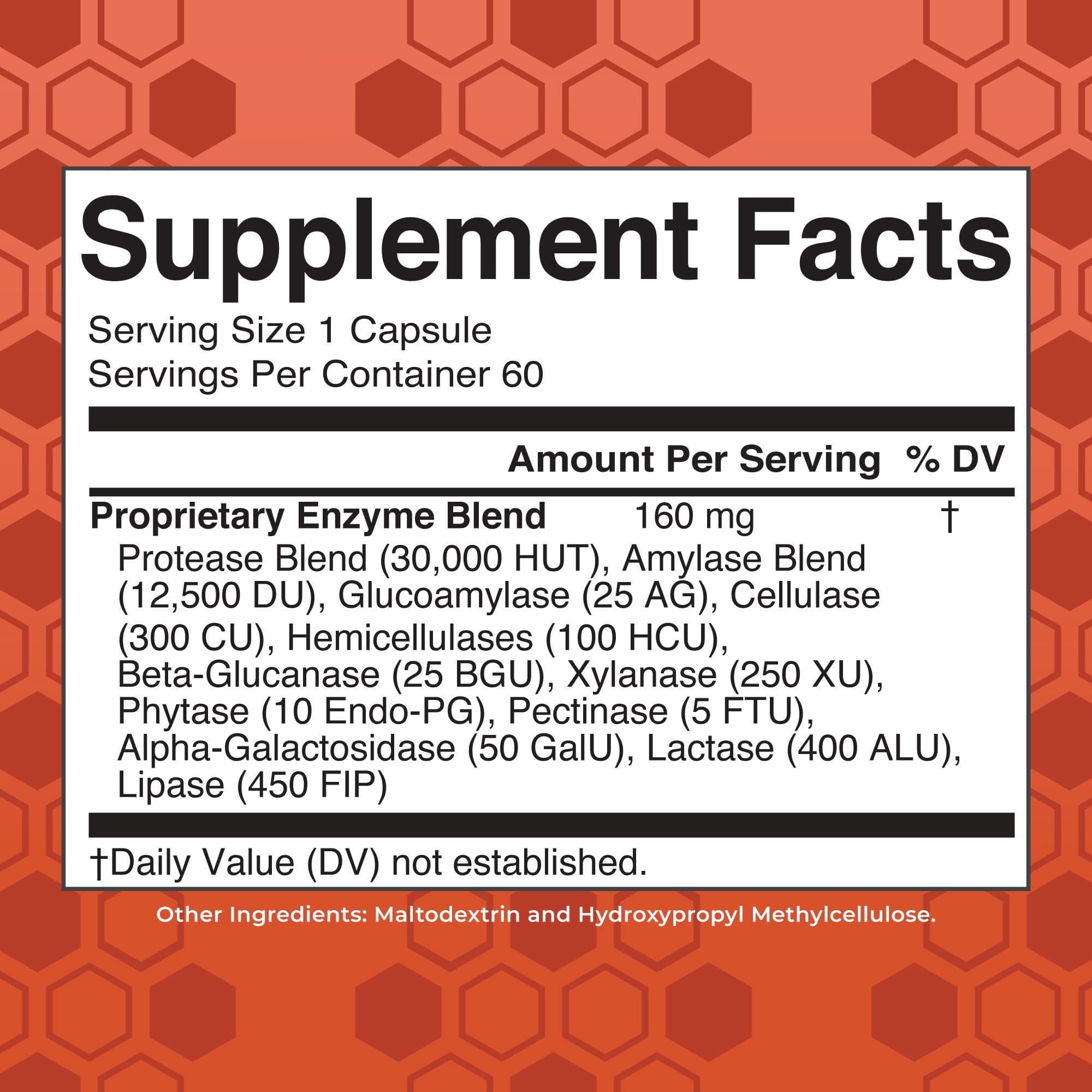 MARYRUTH'S Gluten Digestive Enzymes, Proprietary Enzyme Blend, 60 Count